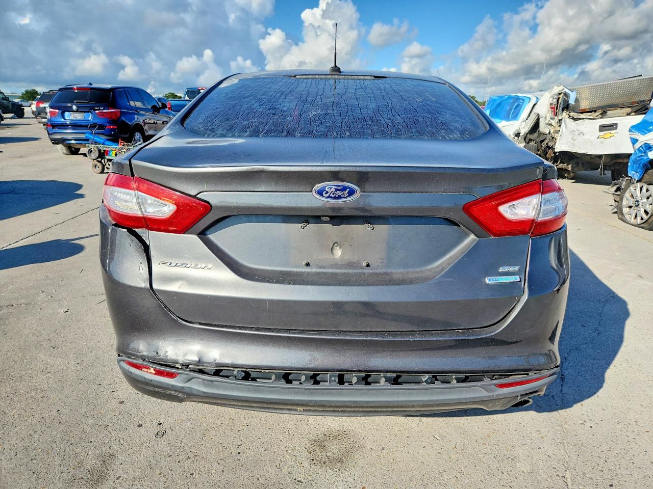 2015 Ford Fusion Se Gray vin: 3FA6P0HD9FR184513