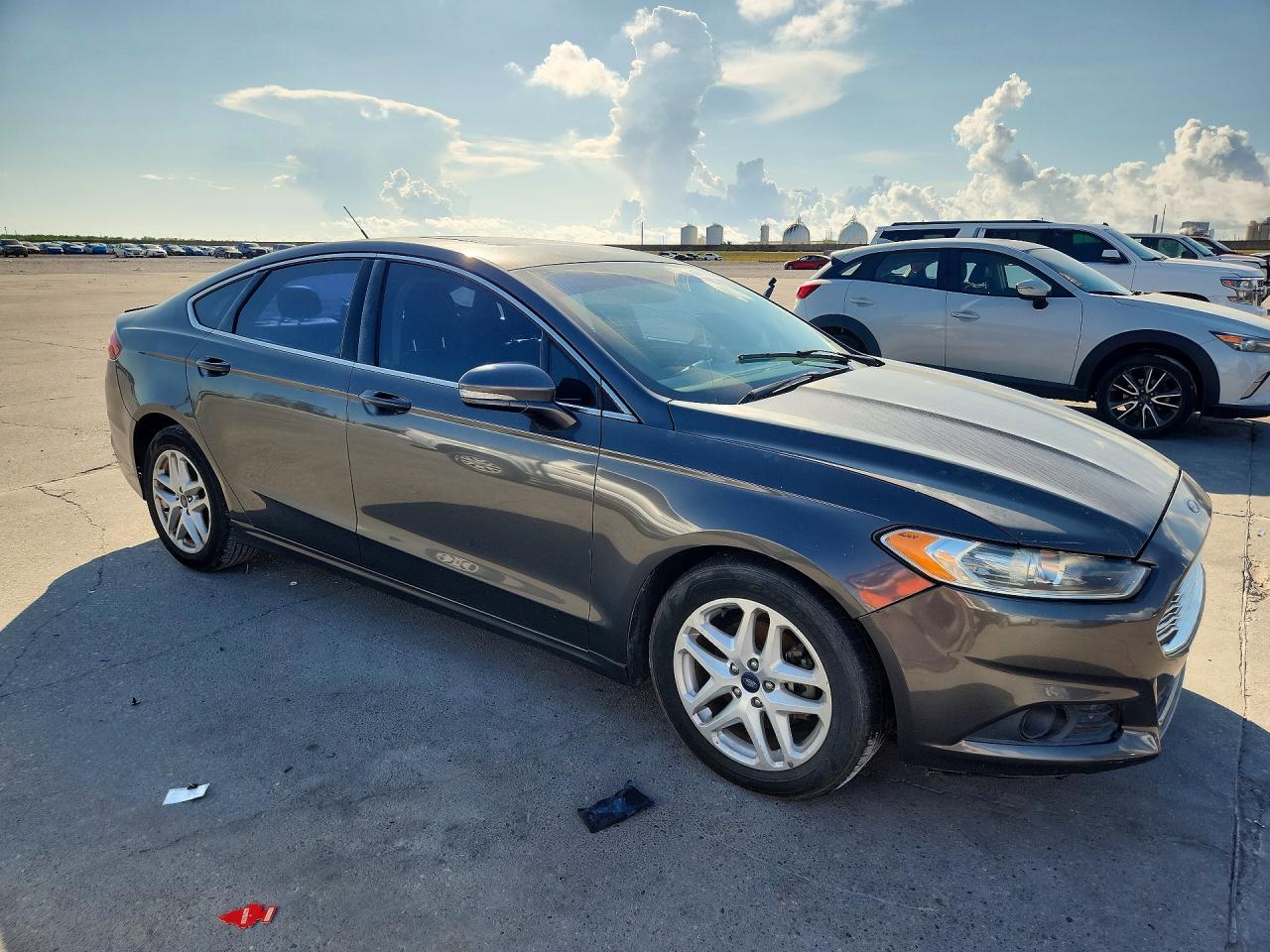 2015 Ford Fusion Se Gray vin: 3FA6P0HD9FR184513