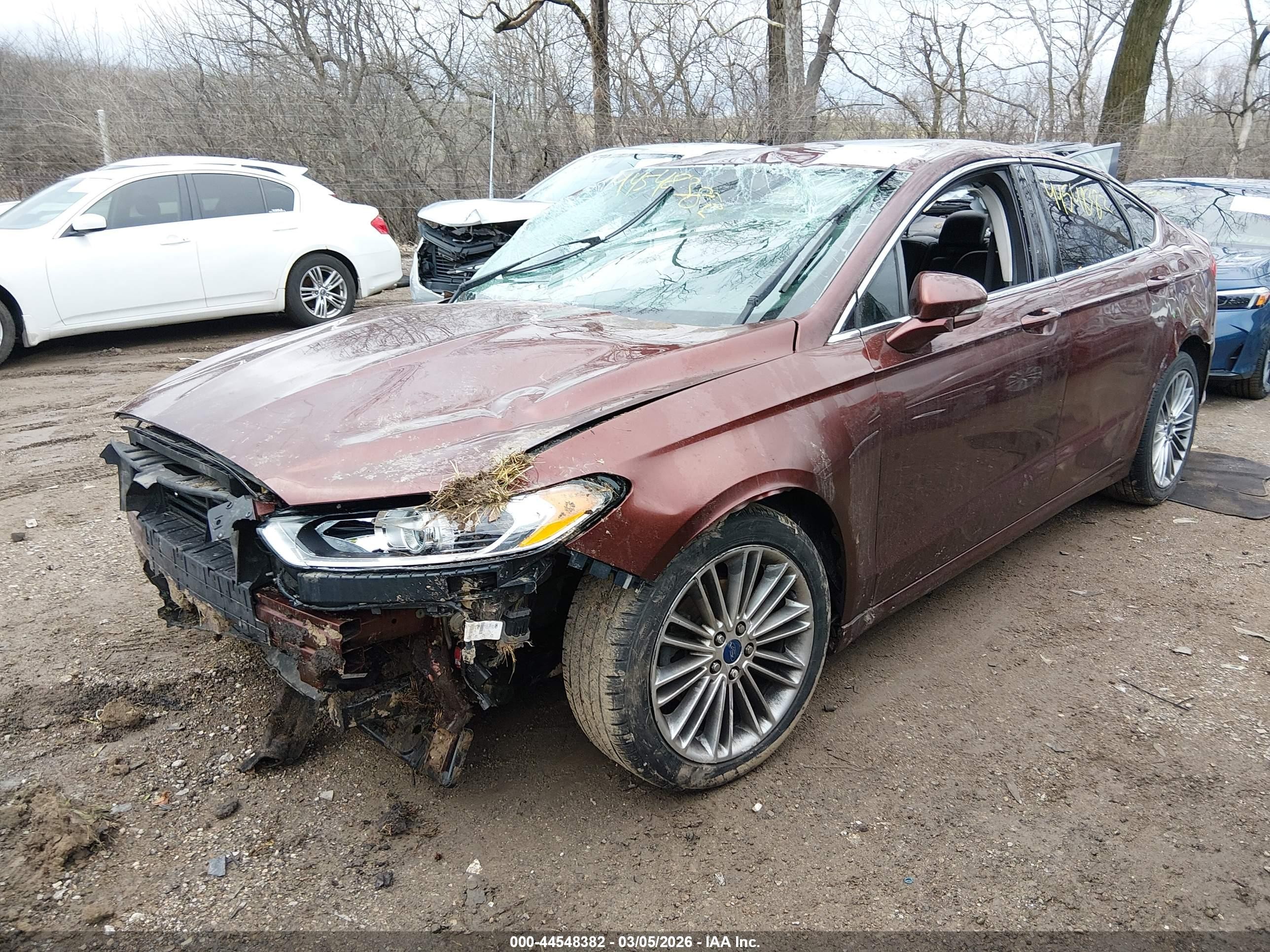 2015 Ford Fusion Se Red vin: 3FA6P0HD9FR190151
