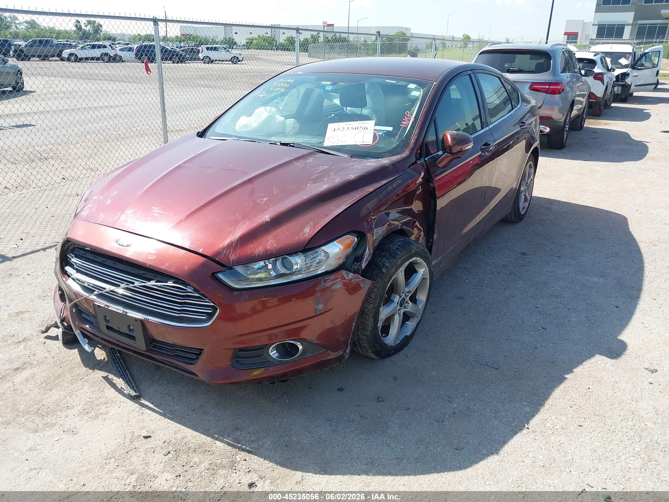 2015 Ford Fusion Se Maroon vin: 3FA6P0HD9FR204601