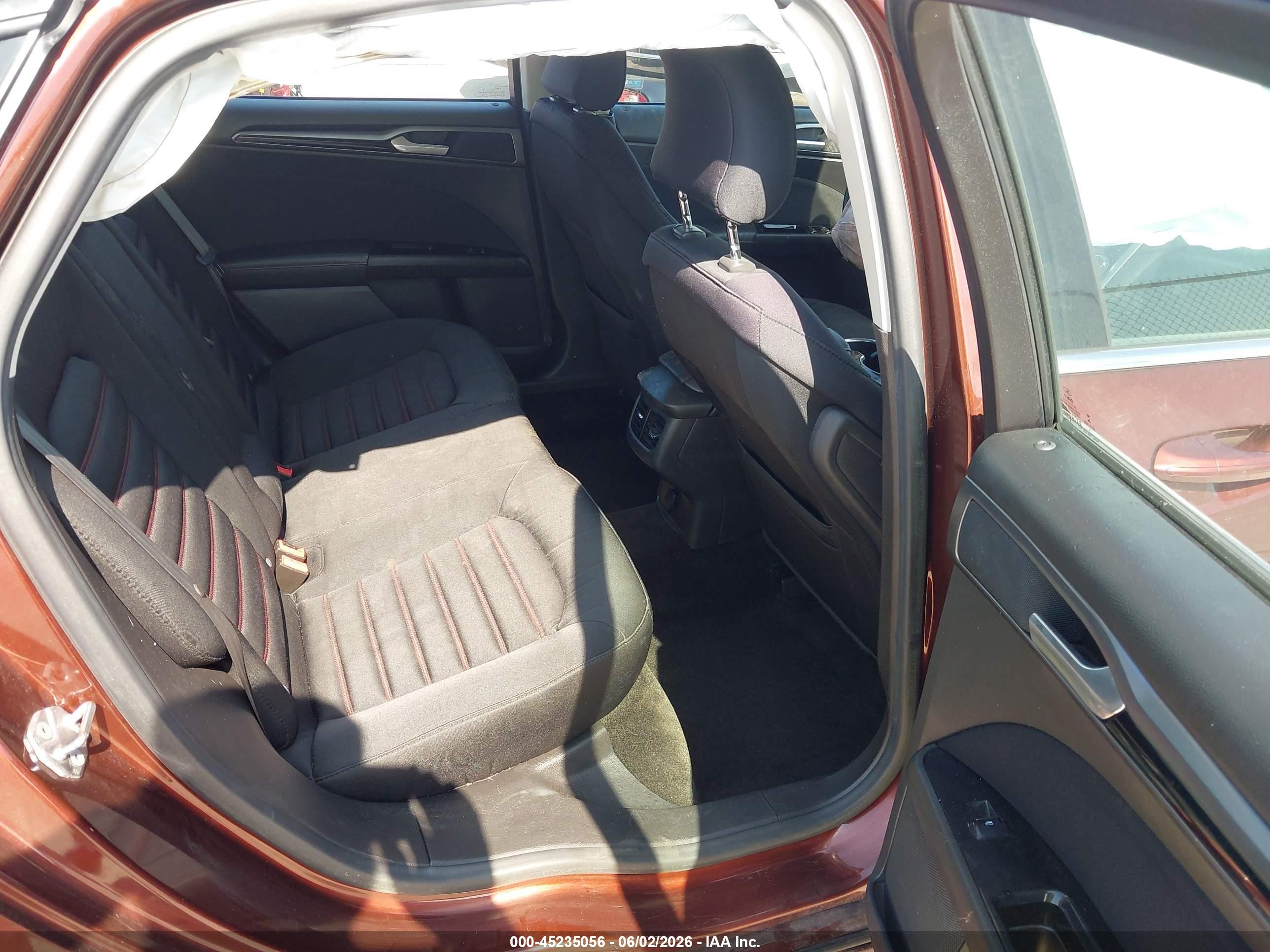 2015 Ford Fusion Se Maroon vin: 3FA6P0HD9FR204601
