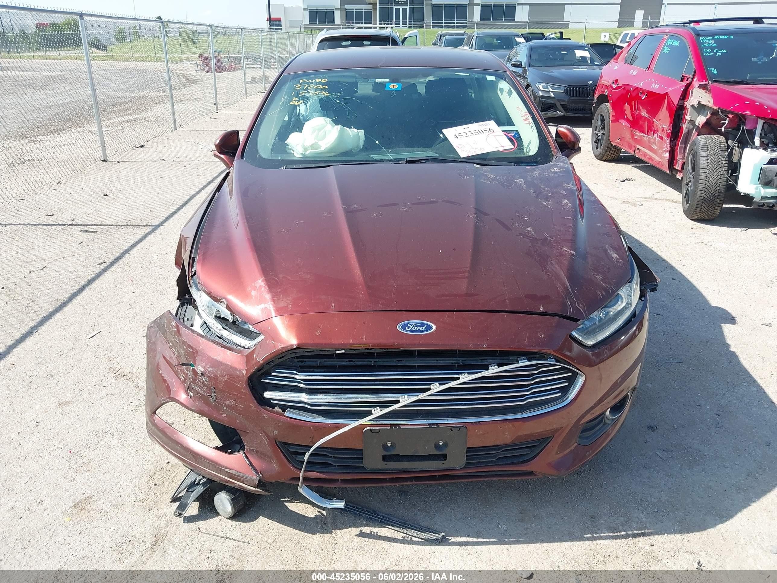 2015 Ford Fusion Se Maroon vin: 3FA6P0HD9FR204601