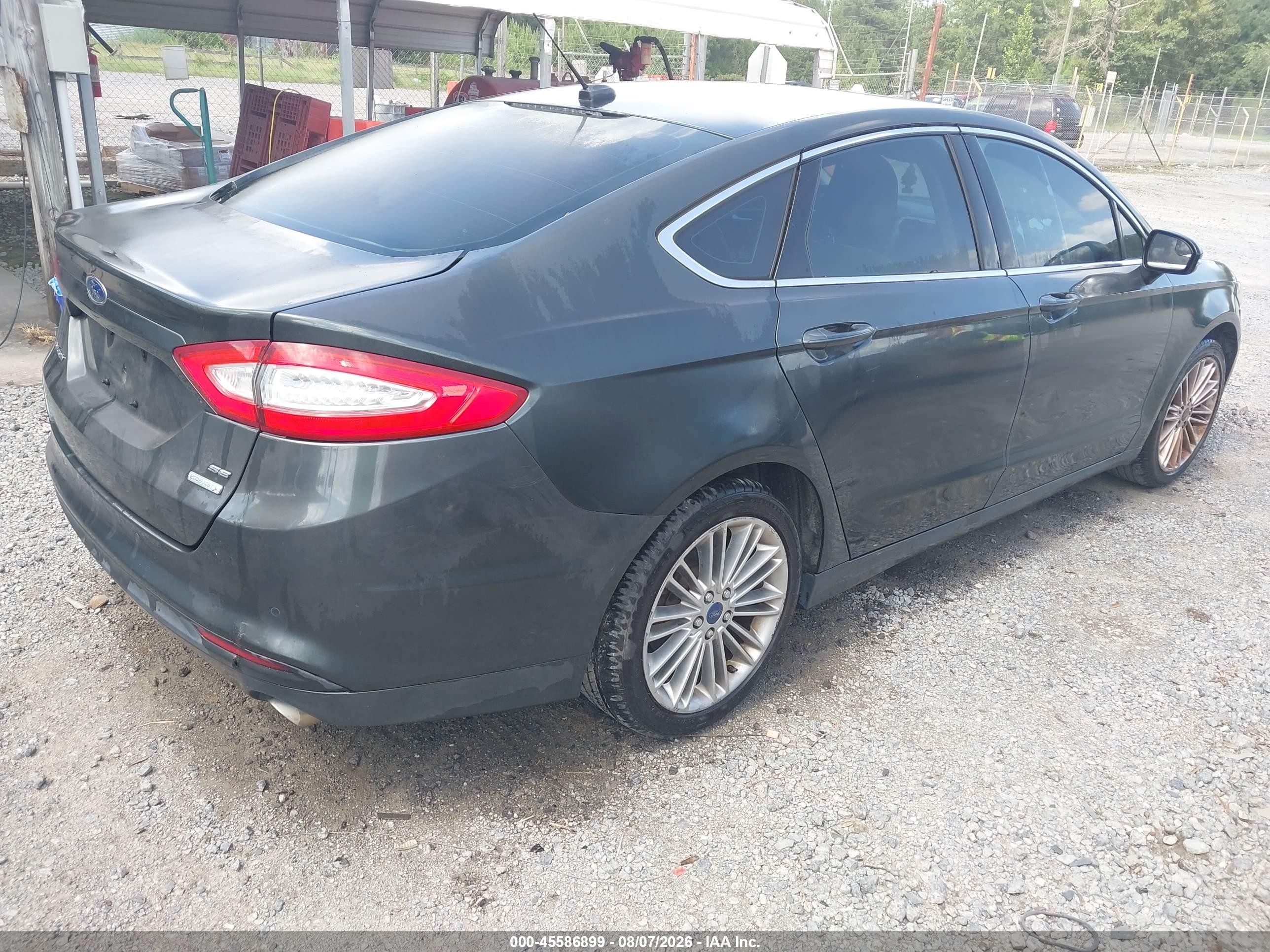 2015 Ford Fusion Se Gray vin: 3FA6P0HD9FR217526