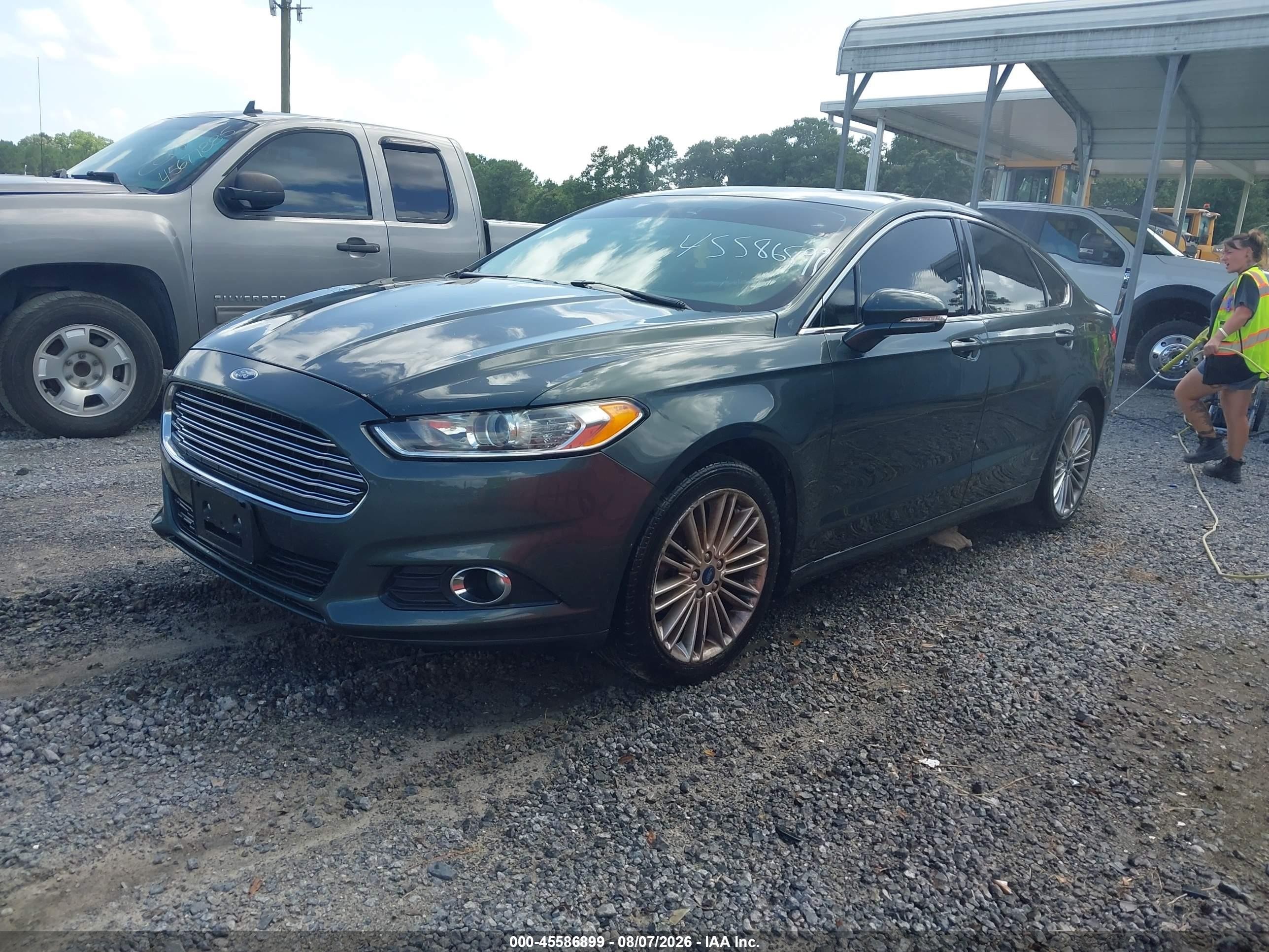 2015 Ford Fusion Se Gray vin: 3FA6P0HD9FR217526