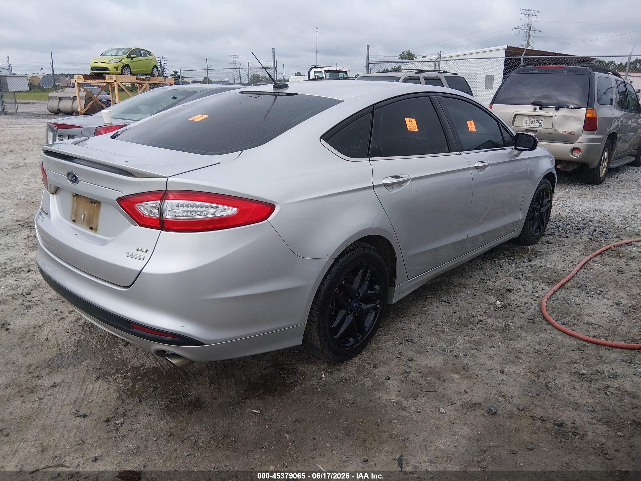 2015 Ford Fusion Se Silver vin: 3FA6P0HD9FR273773