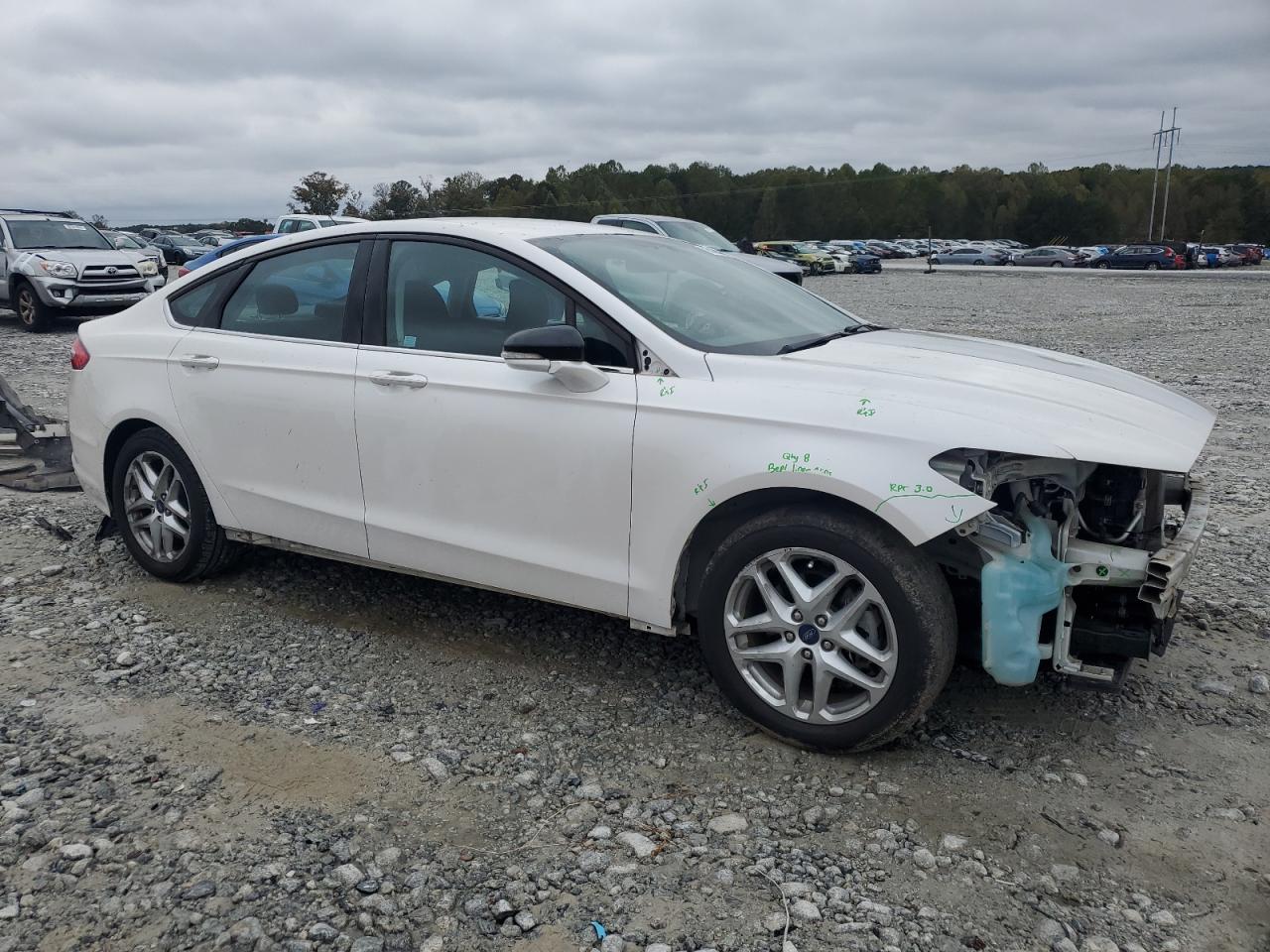 2015 Ford Fusion Se White vin: 3FA6P0HD9FR273885