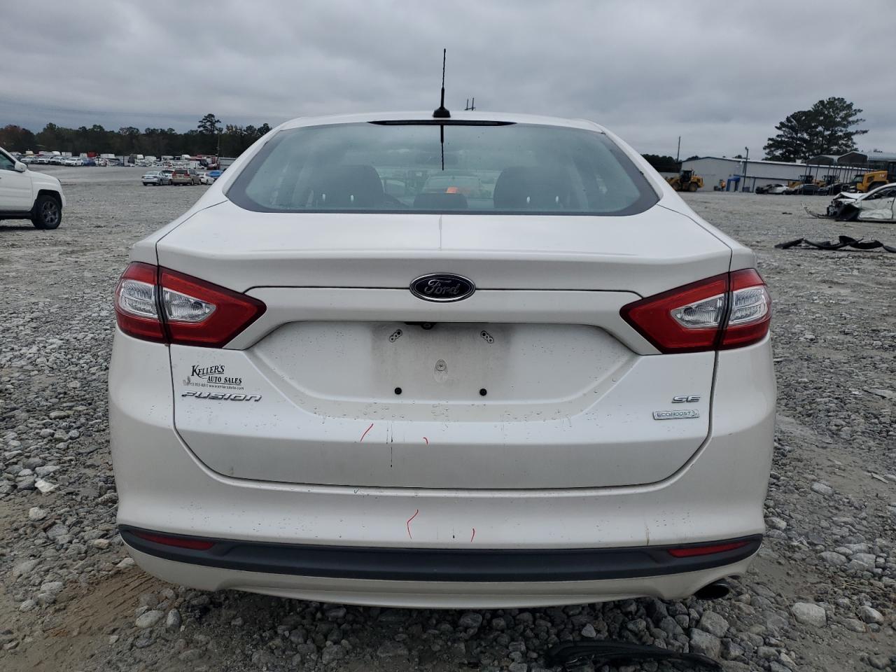 2015 Ford Fusion Se White vin: 3FA6P0HD9FR273885