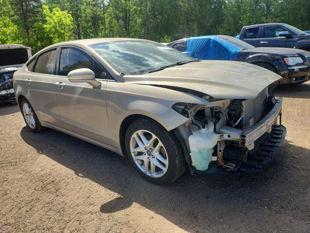 2015 Ford Fusion Se Beige vin: 3FA6P0HD9FR298754