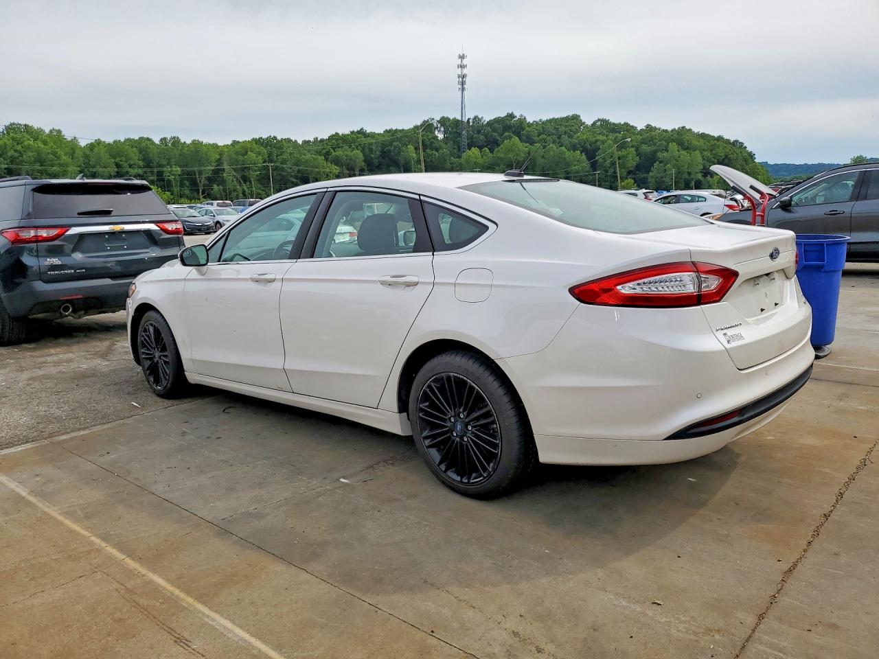 2016 Ford Fusion Se White vin: 3FA6P0HD9GR380145