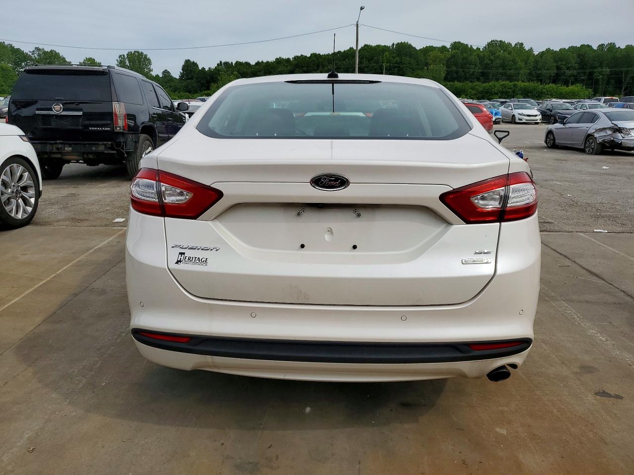 2016 Ford Fusion Se White vin: 3FA6P0HD9GR380145