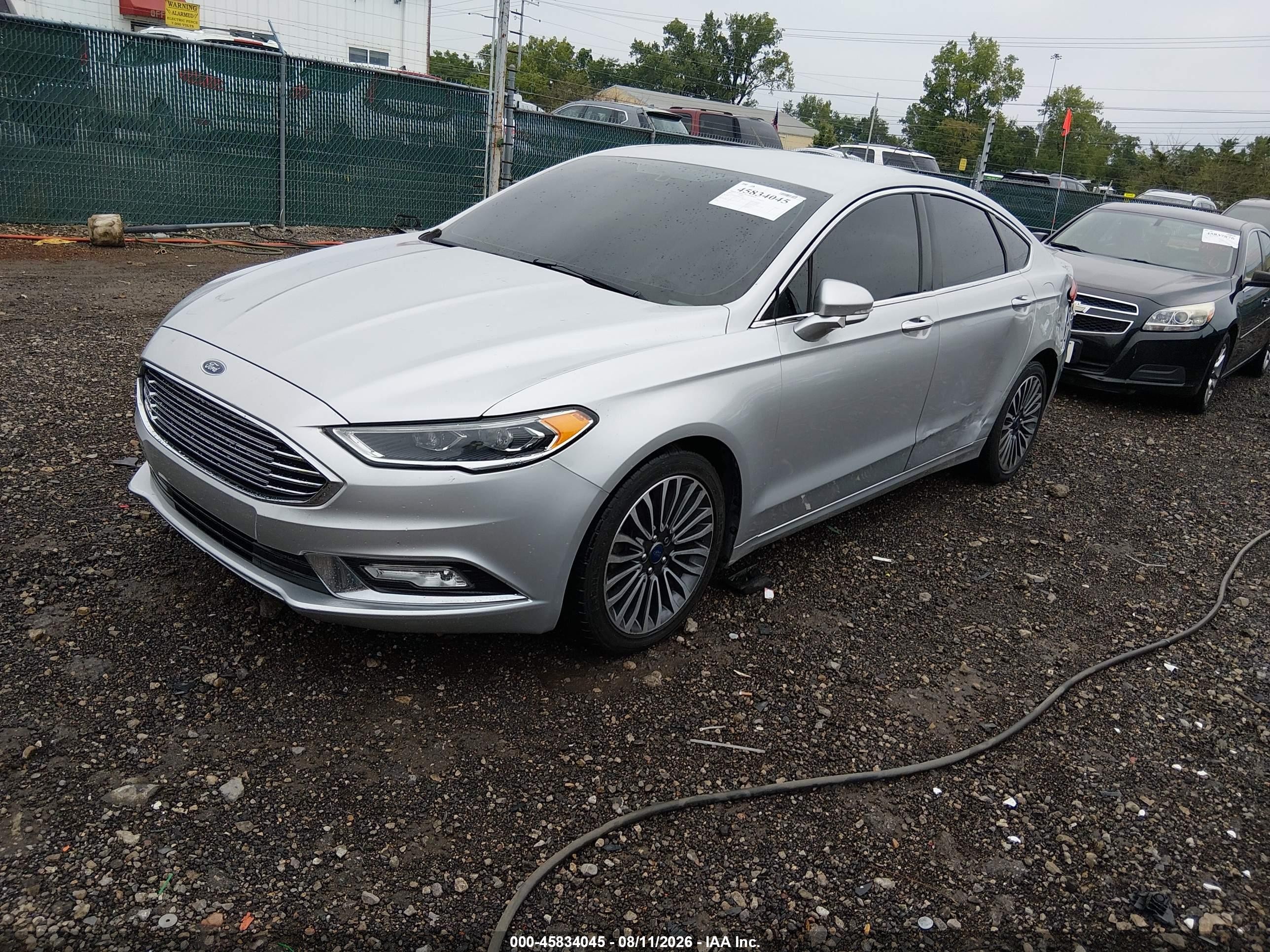 2017 Ford Fusion Se Silver vin: 3FA6P0HD9HR305124