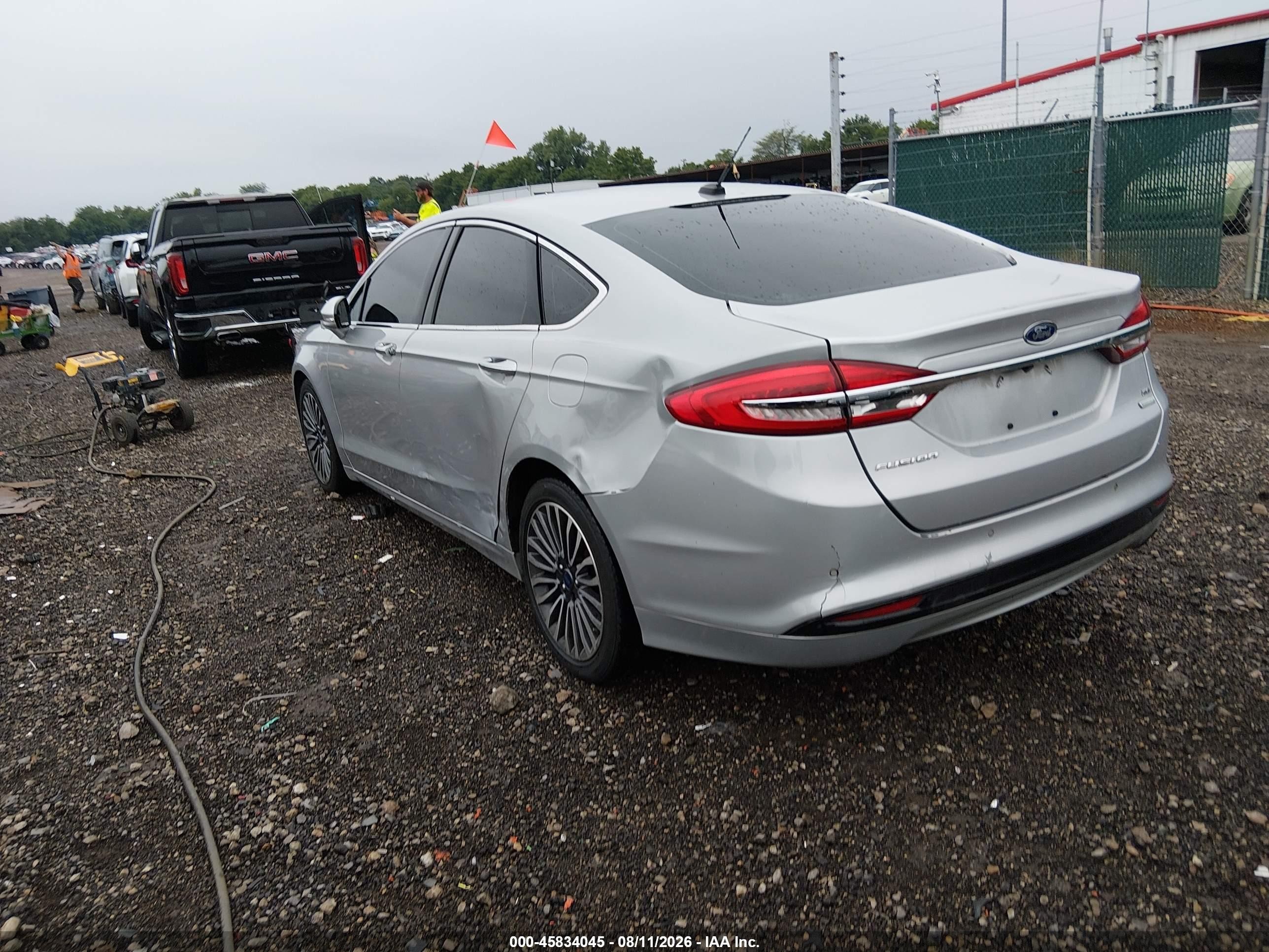 2017 Ford Fusion Se Silver vin: 3FA6P0HD9HR305124