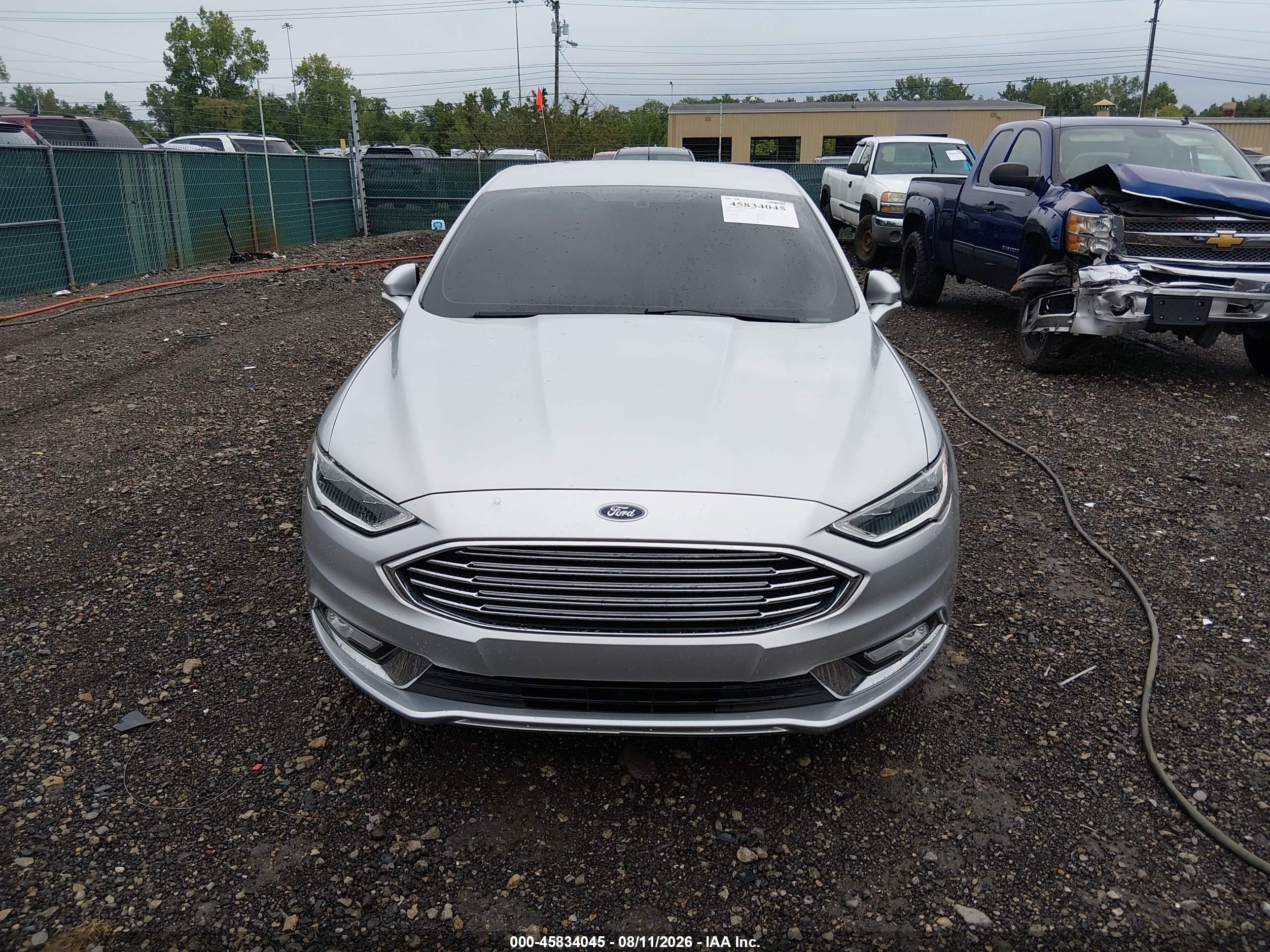 2017 Ford Fusion Se Silver vin: 3FA6P0HD9HR305124