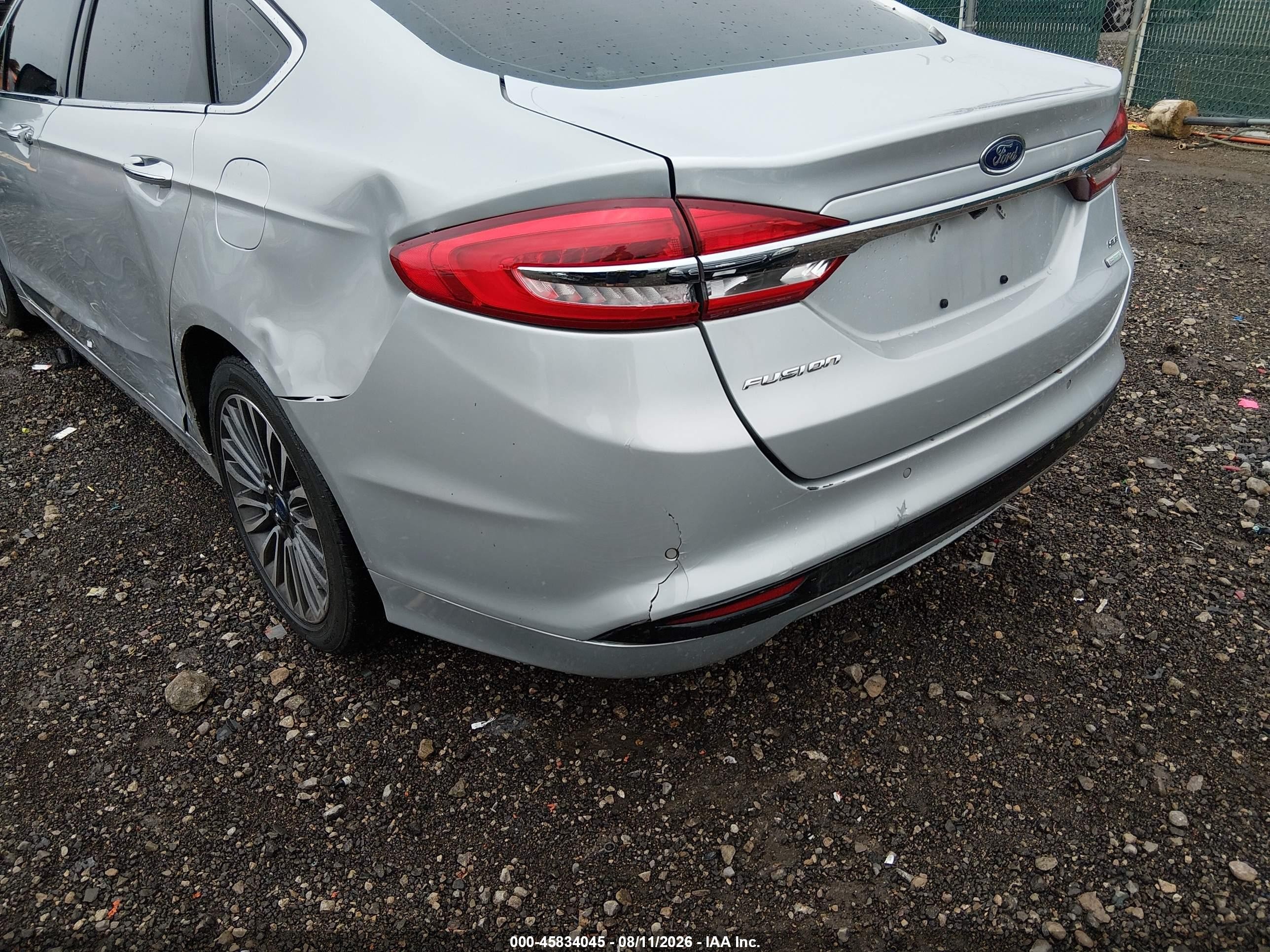 2017 Ford Fusion Se Silver vin: 3FA6P0HD9HR305124