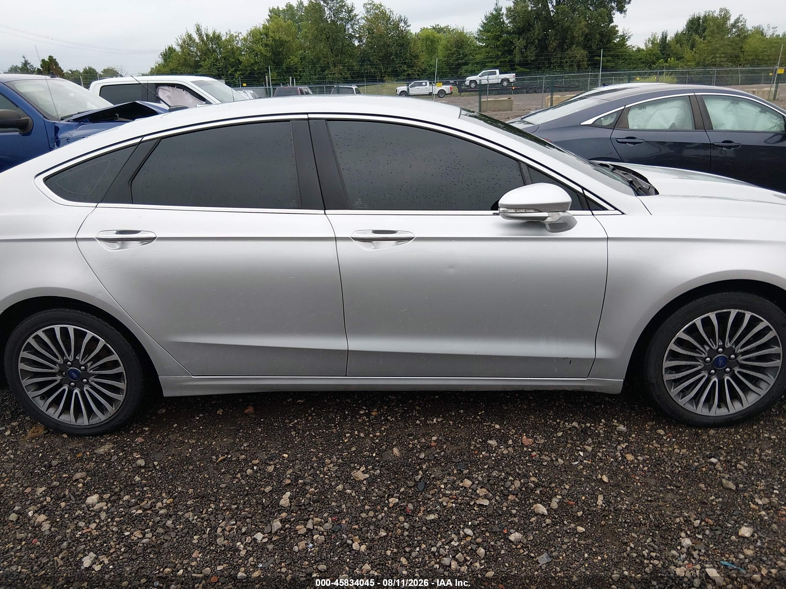 2017 Ford Fusion Se Silver vin: 3FA6P0HD9HR305124