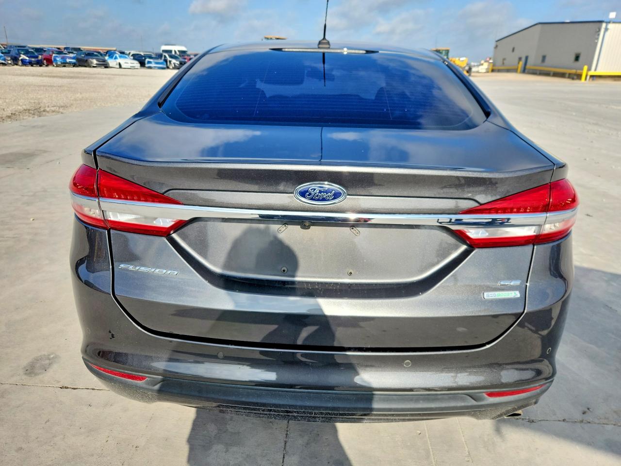 2018 Ford Fusion Se Gray vin: 3FA6P0HD9JR218054