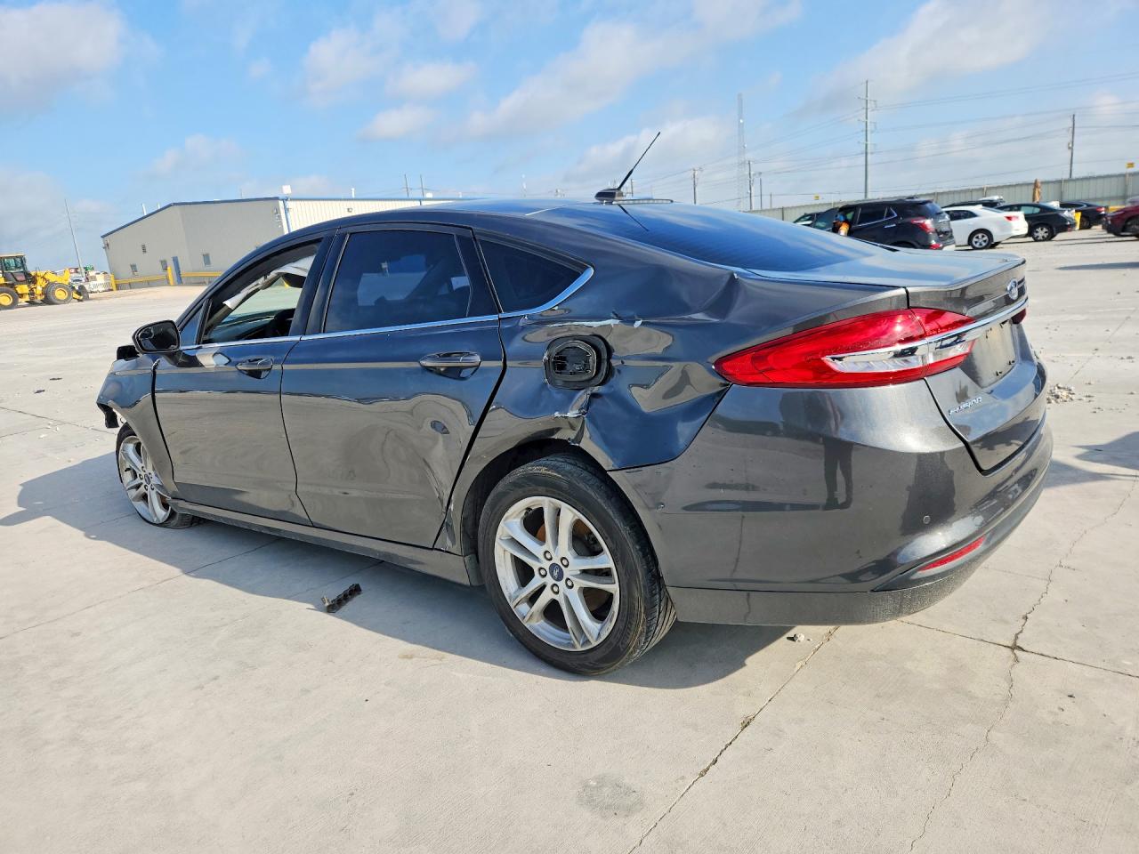 2018 Ford Fusion Se Gray vin: 3FA6P0HD9JR218054