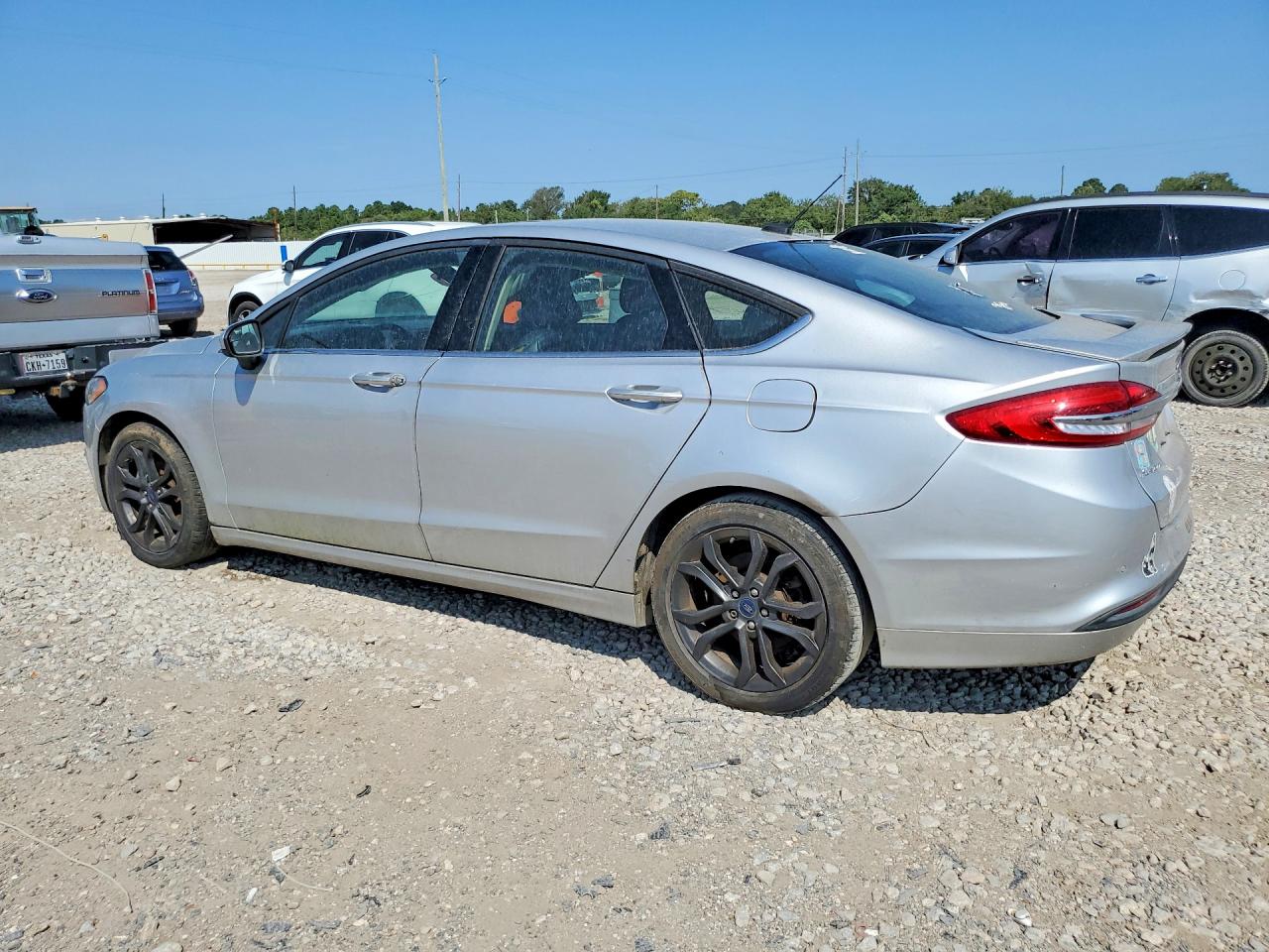 2018 Ford Fusion Se Silver vin: 3FA6P0HD9JR230933