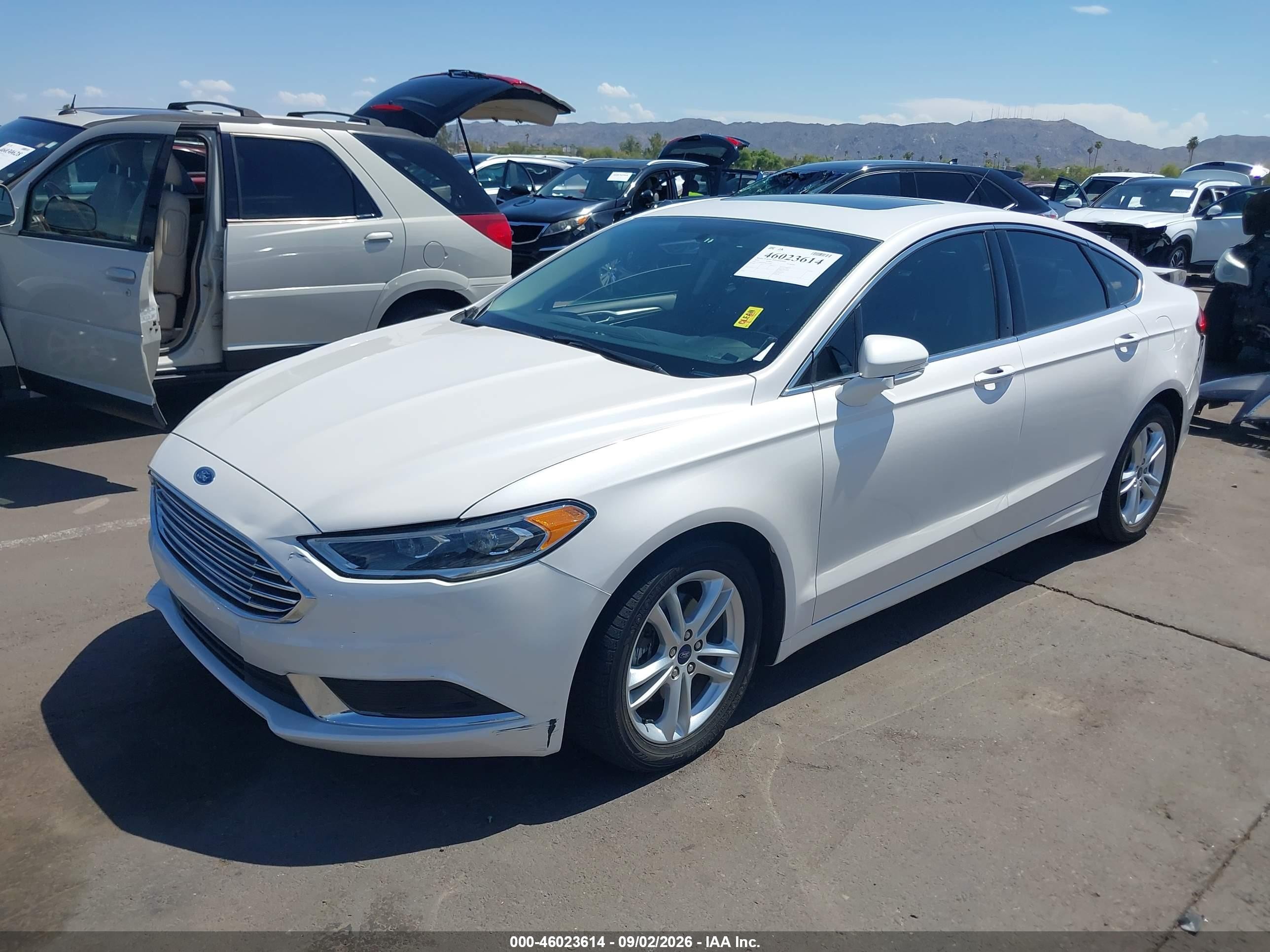 2018 Ford Fusion Se Белый vin: 3FA6P0HD9JR253368