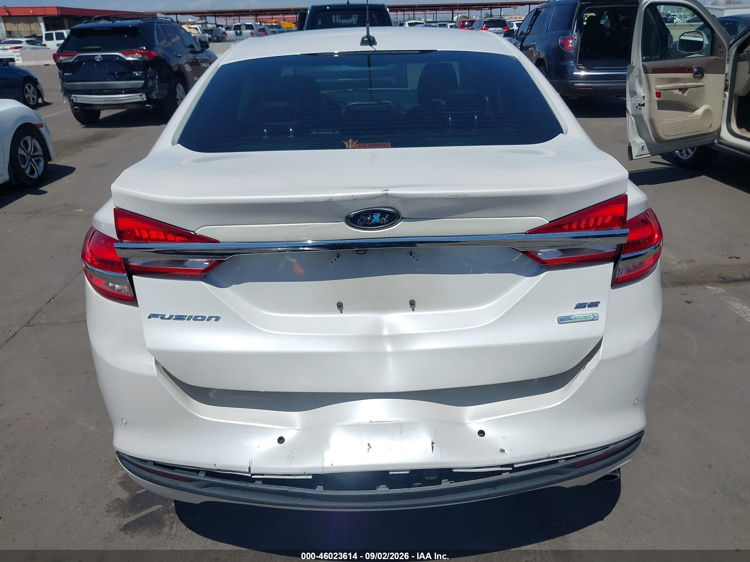 2018 Ford Fusion Se Белый vin: 3FA6P0HD9JR253368