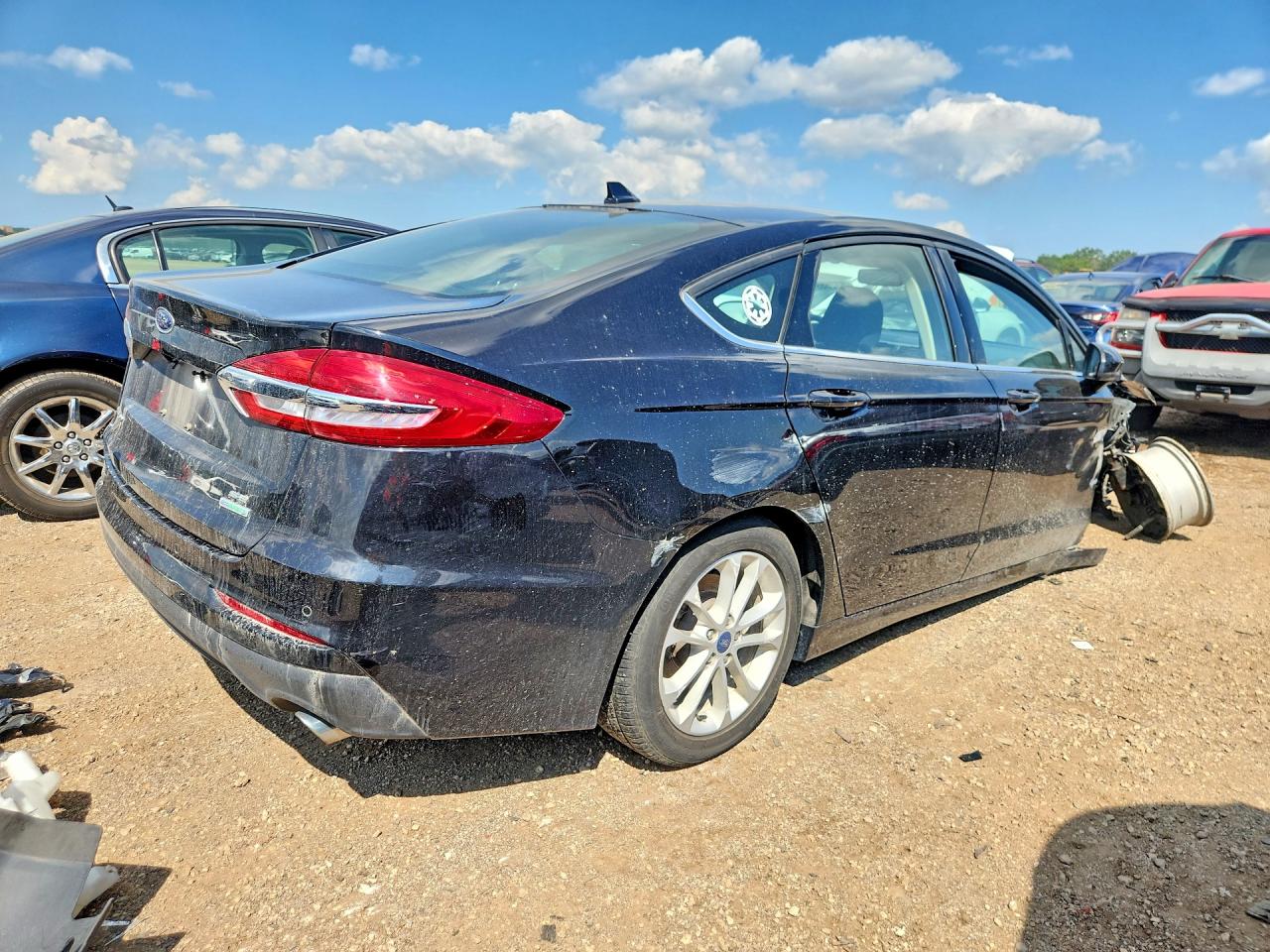 2020 Ford Fusion Se Black vin: 3FA6P0HD9LR235021