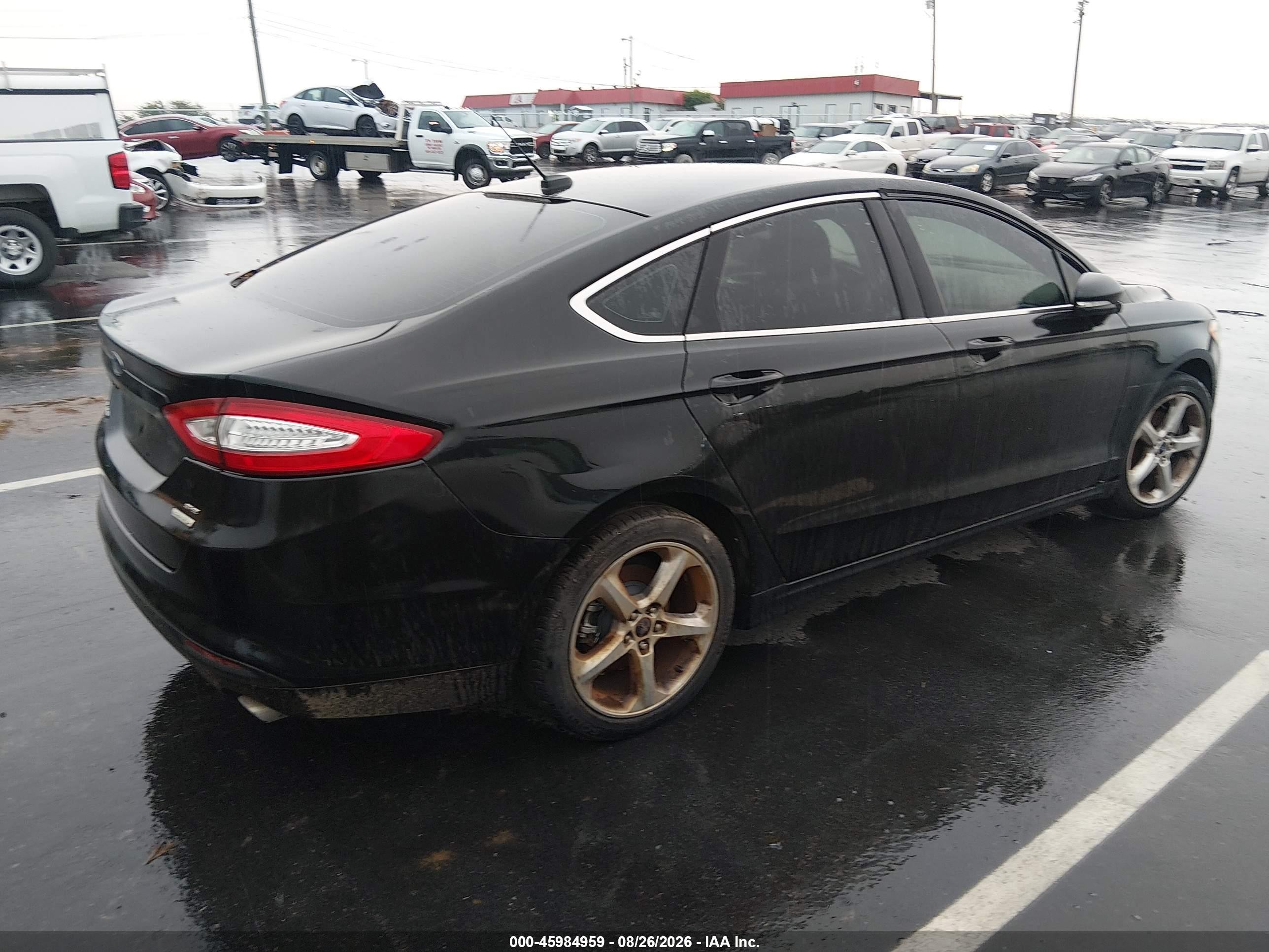 2014 Ford Fusion Se Черный vin: 3FA6P0HDXER144049