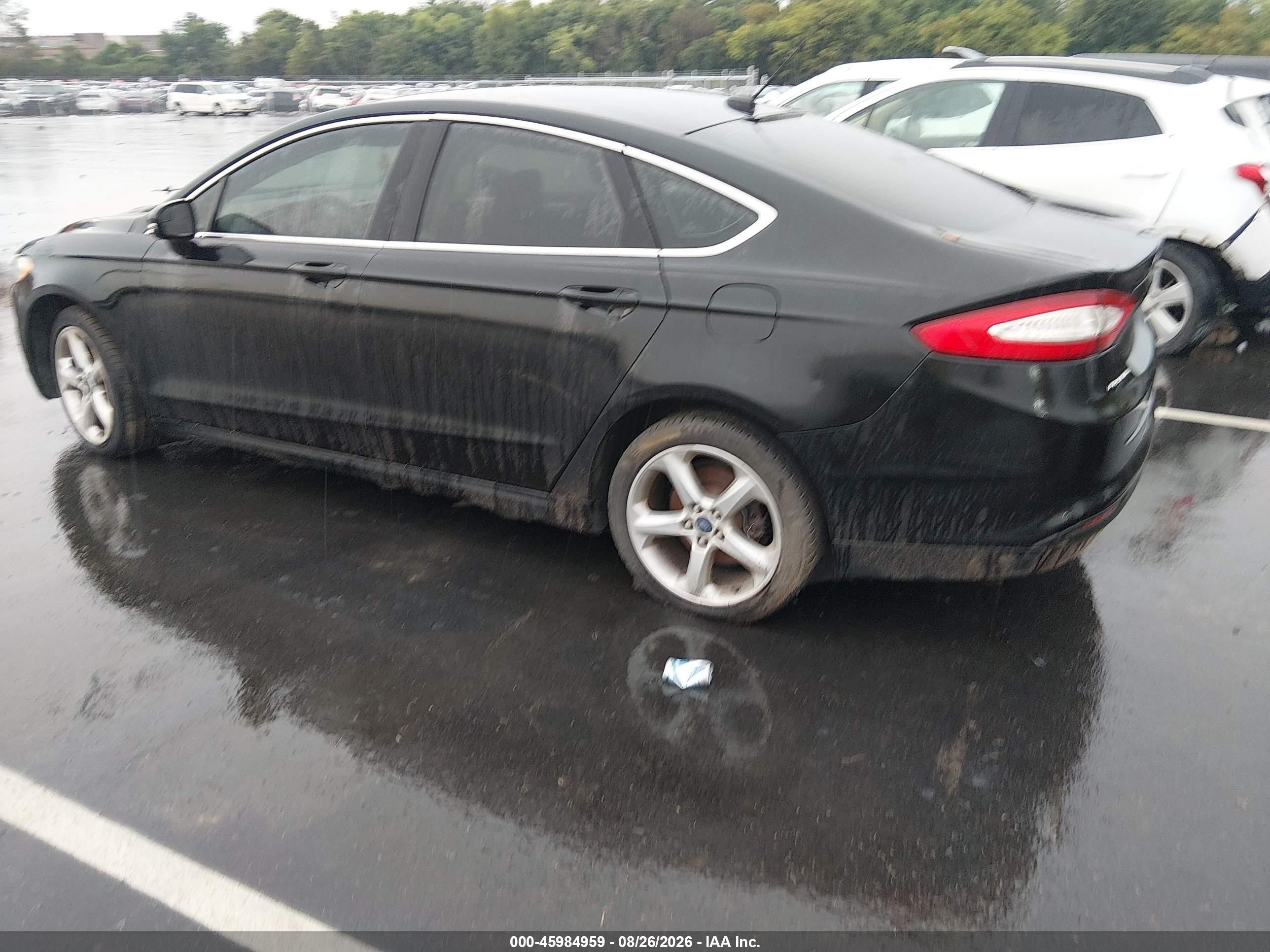 2014 Ford Fusion Se Черный vin: 3FA6P0HDXER144049