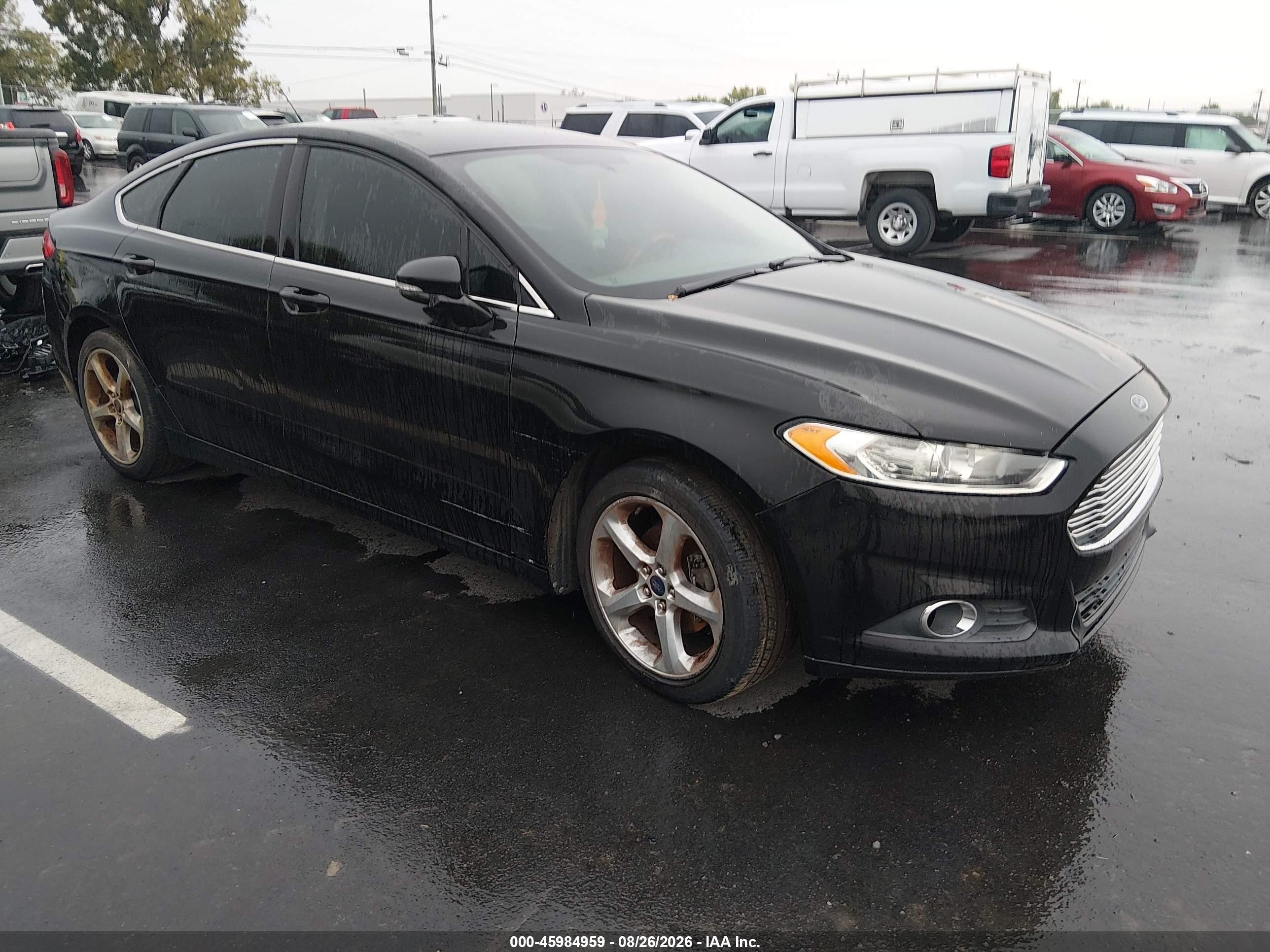 2014 Ford Fusion Se Черный vin: 3FA6P0HDXER144049