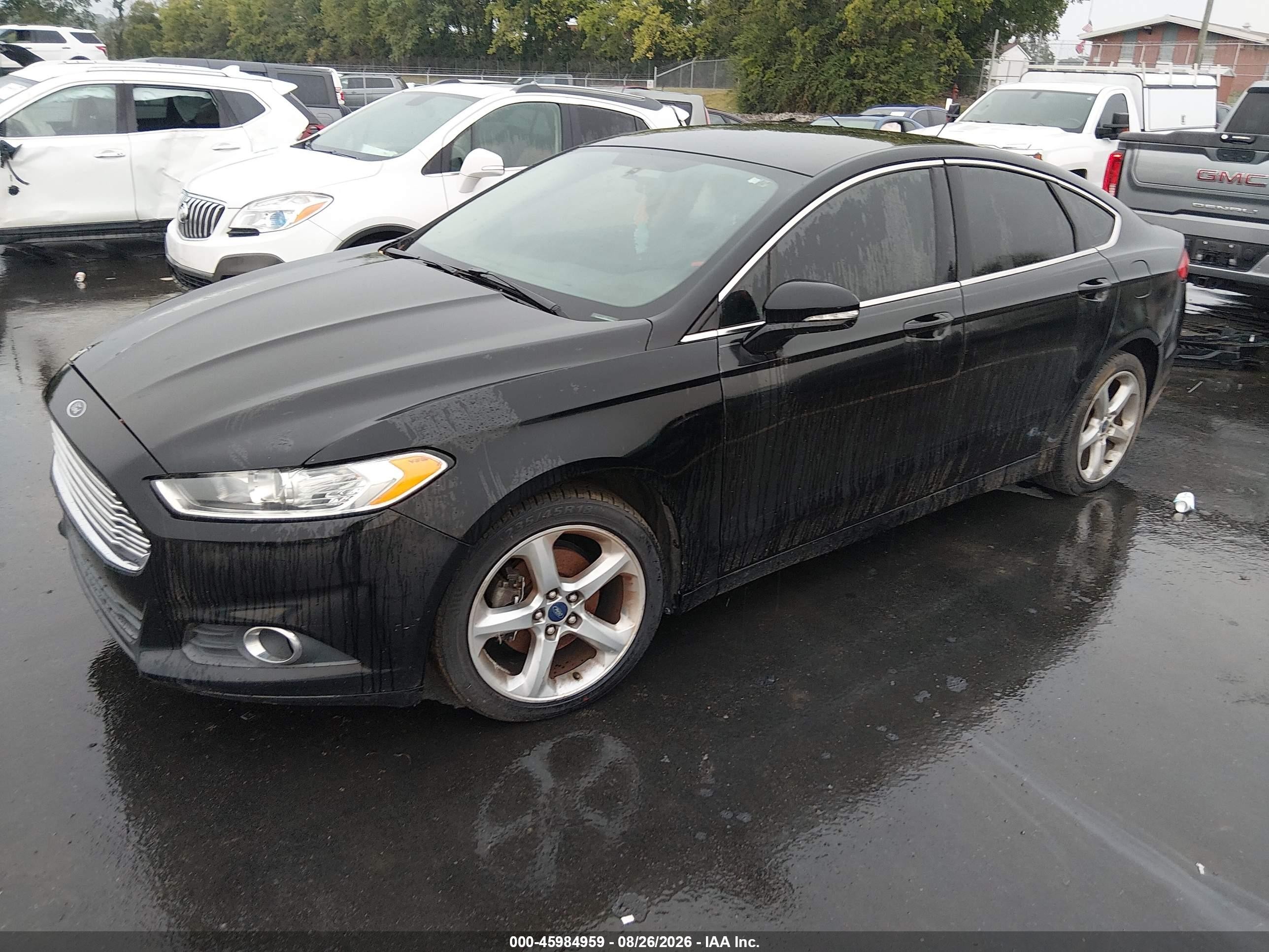 2014 Ford Fusion Se Черный vin: 3FA6P0HDXER144049