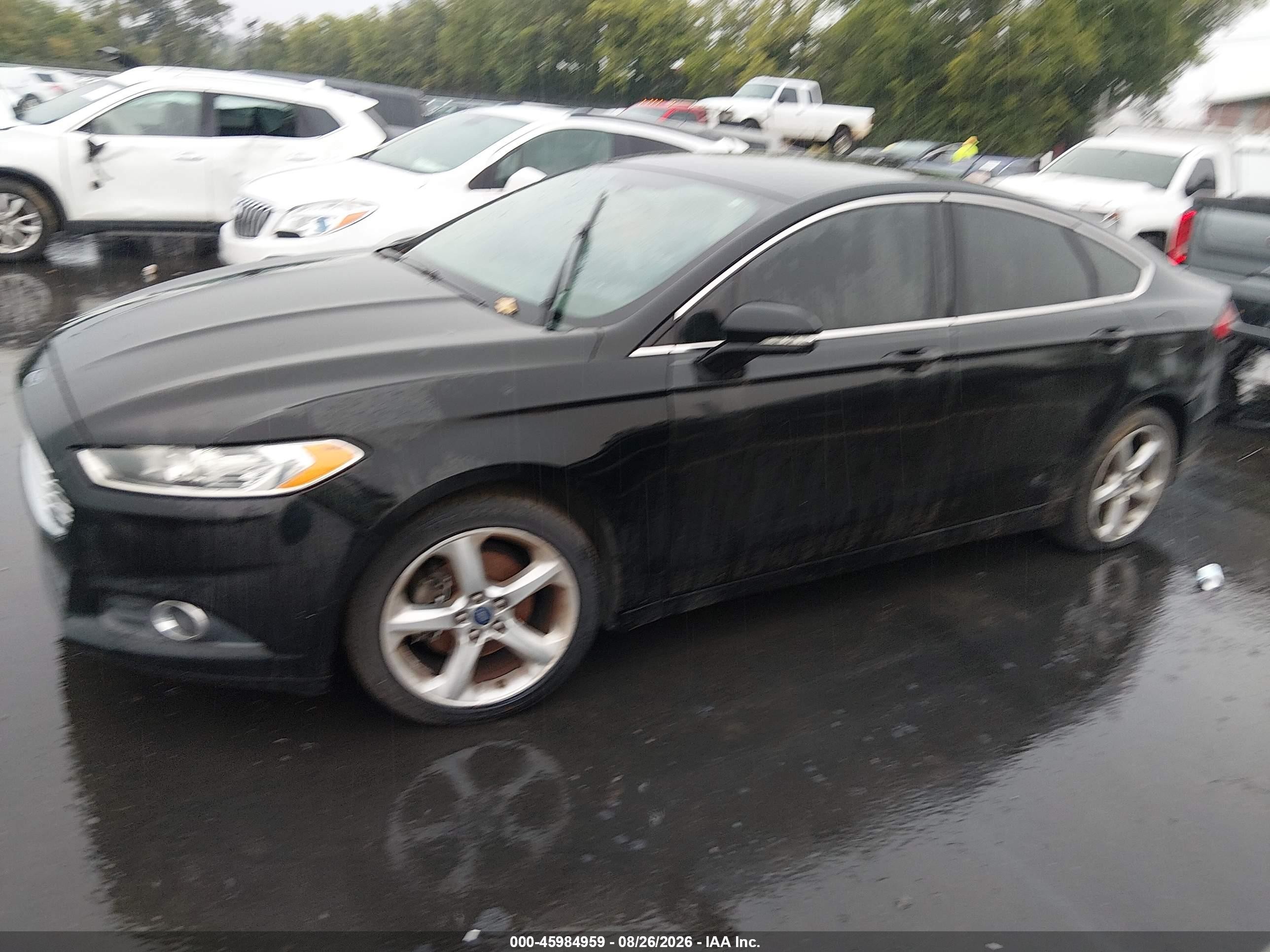 2014 Ford Fusion Se Черный vin: 3FA6P0HDXER144049