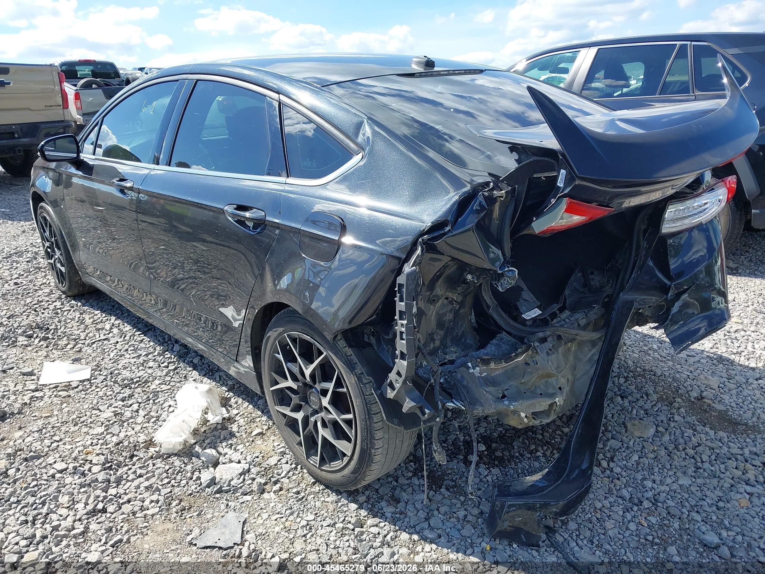 2014 Ford Fusion Se Black vin: 3FA6P0HDXER146027