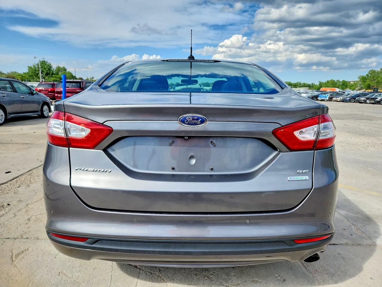 2014 Ford Fusion Se Gray vin: 3FA6P0HDXER157688