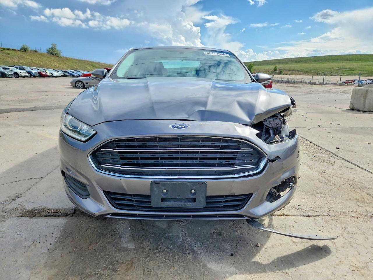 2014 Ford Fusion Se Gray vin: 3FA6P0HDXER157688