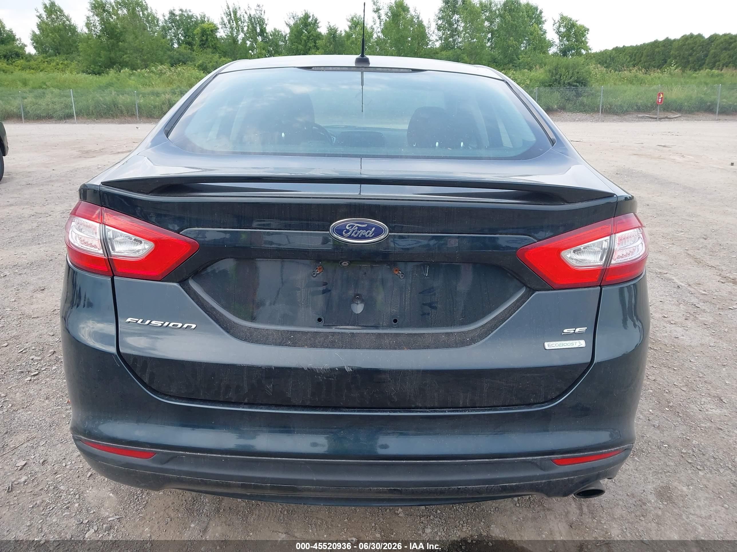 2014 Ford Fusion Se Черный vin: 3FA6P0HDXER166875