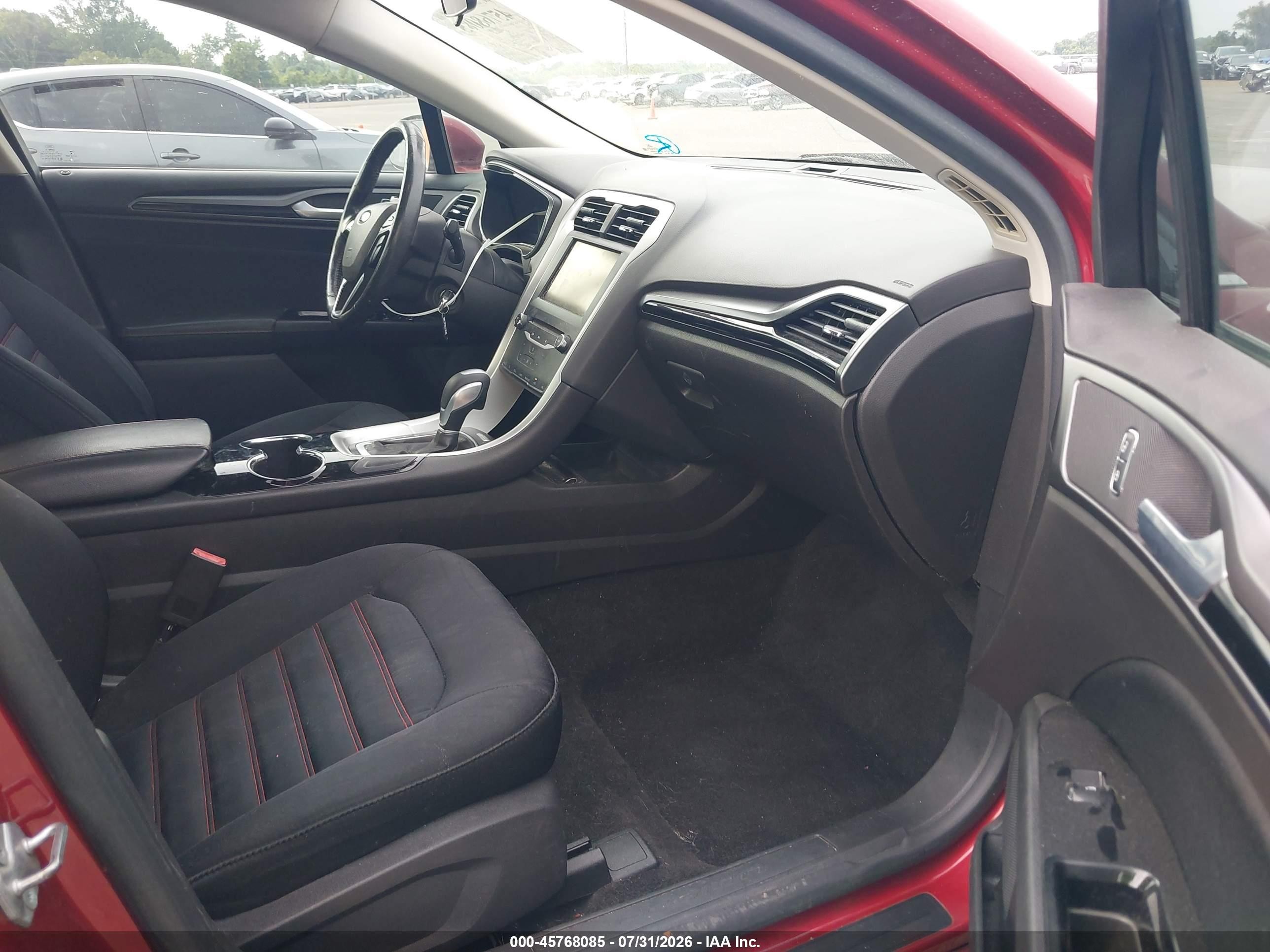 2014 Ford Fusion Se Burgundy vin: 3FA6P0HDXER181568