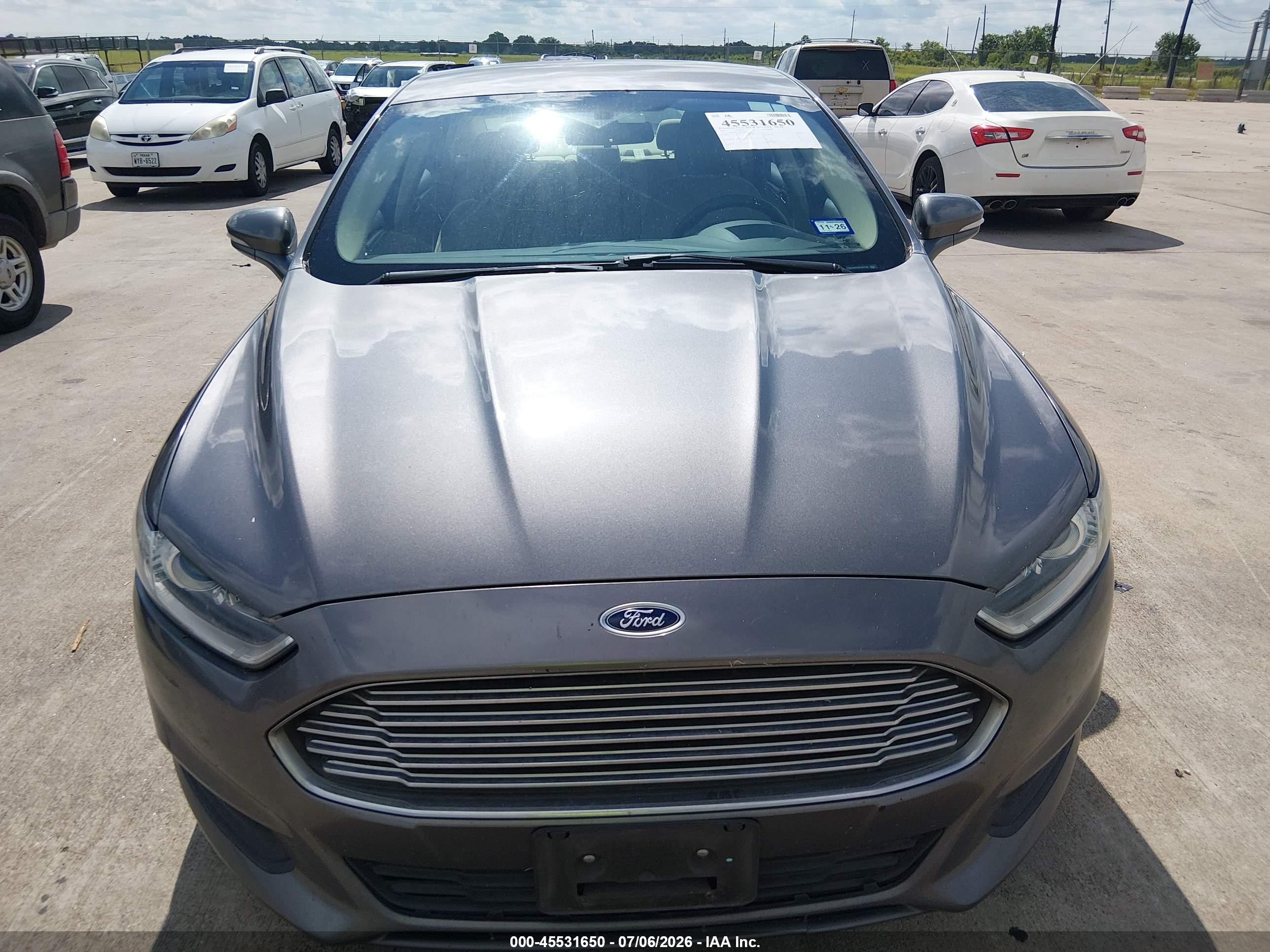2014 Ford Fusion Se Gray vin: 3FA6P0HDXER184700