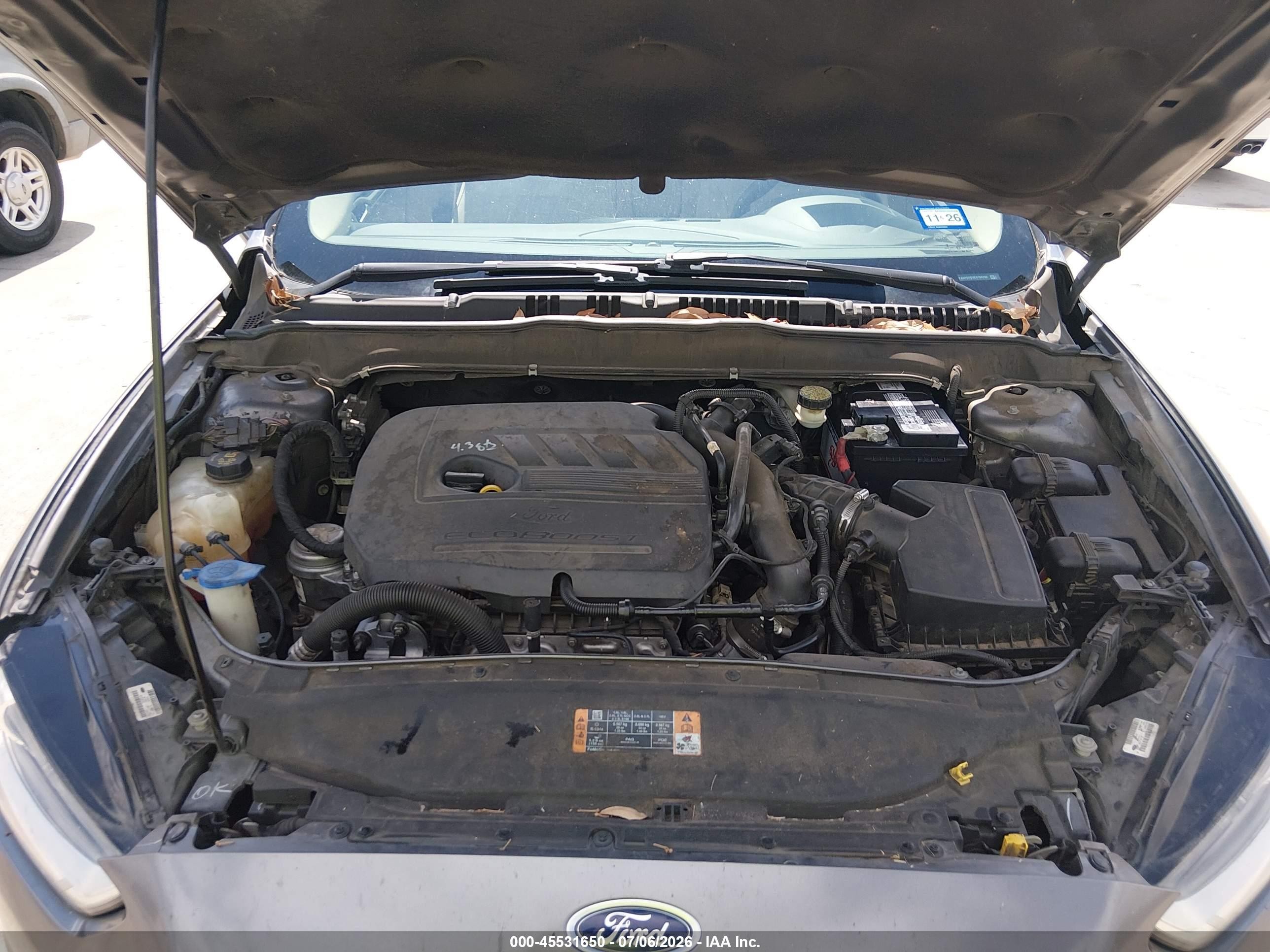 2014 Ford Fusion Se Gray vin: 3FA6P0HDXER184700