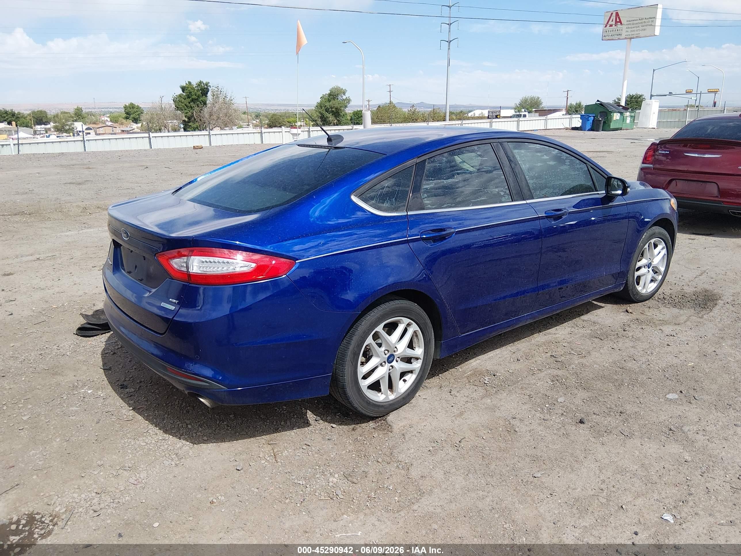 2014 Ford Fusion Se Синий vin: 3FA6P0HDXER195017