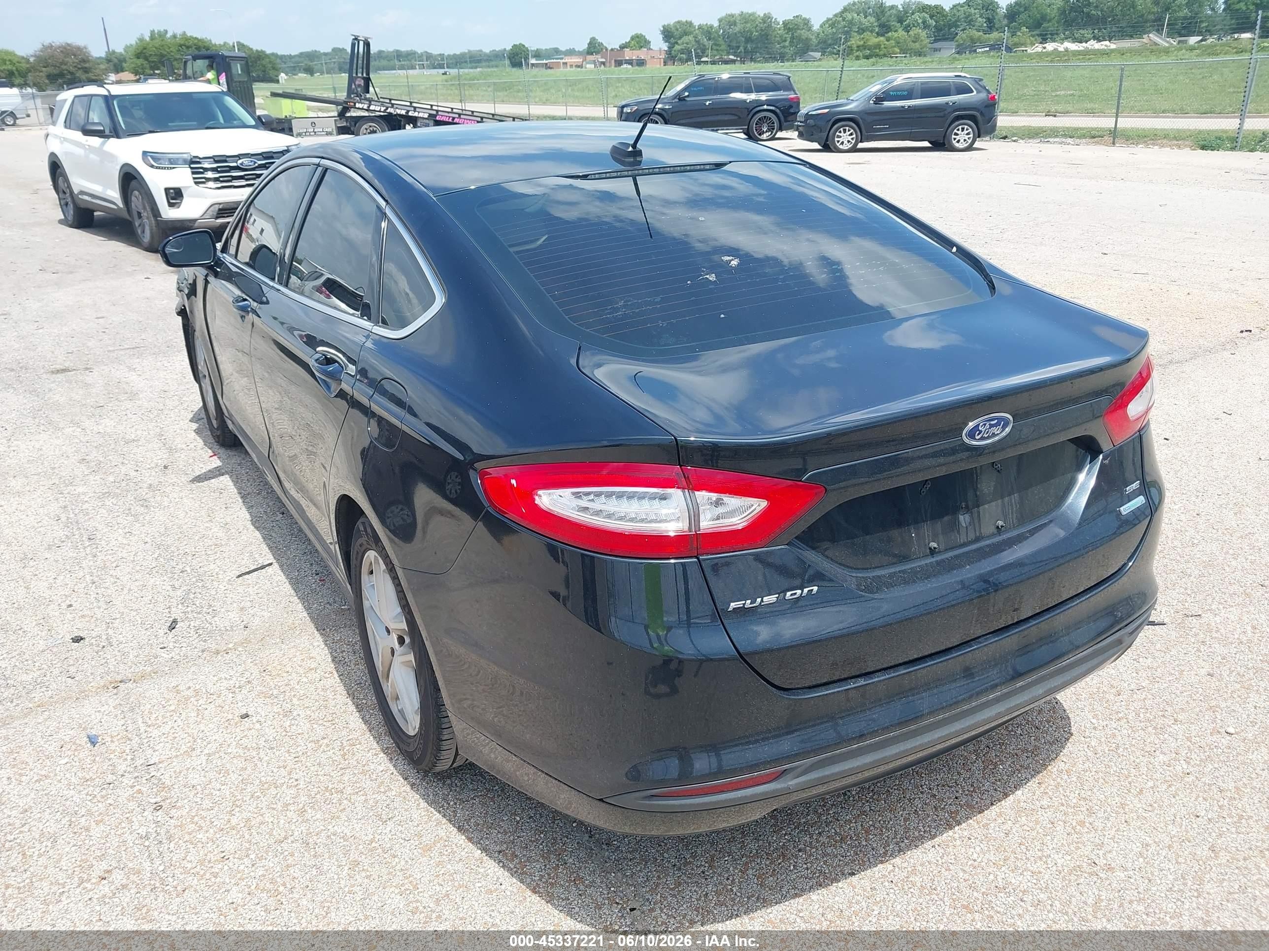 2014 Ford Fusion Se Black vin: 3FA6P0HDXER211331
