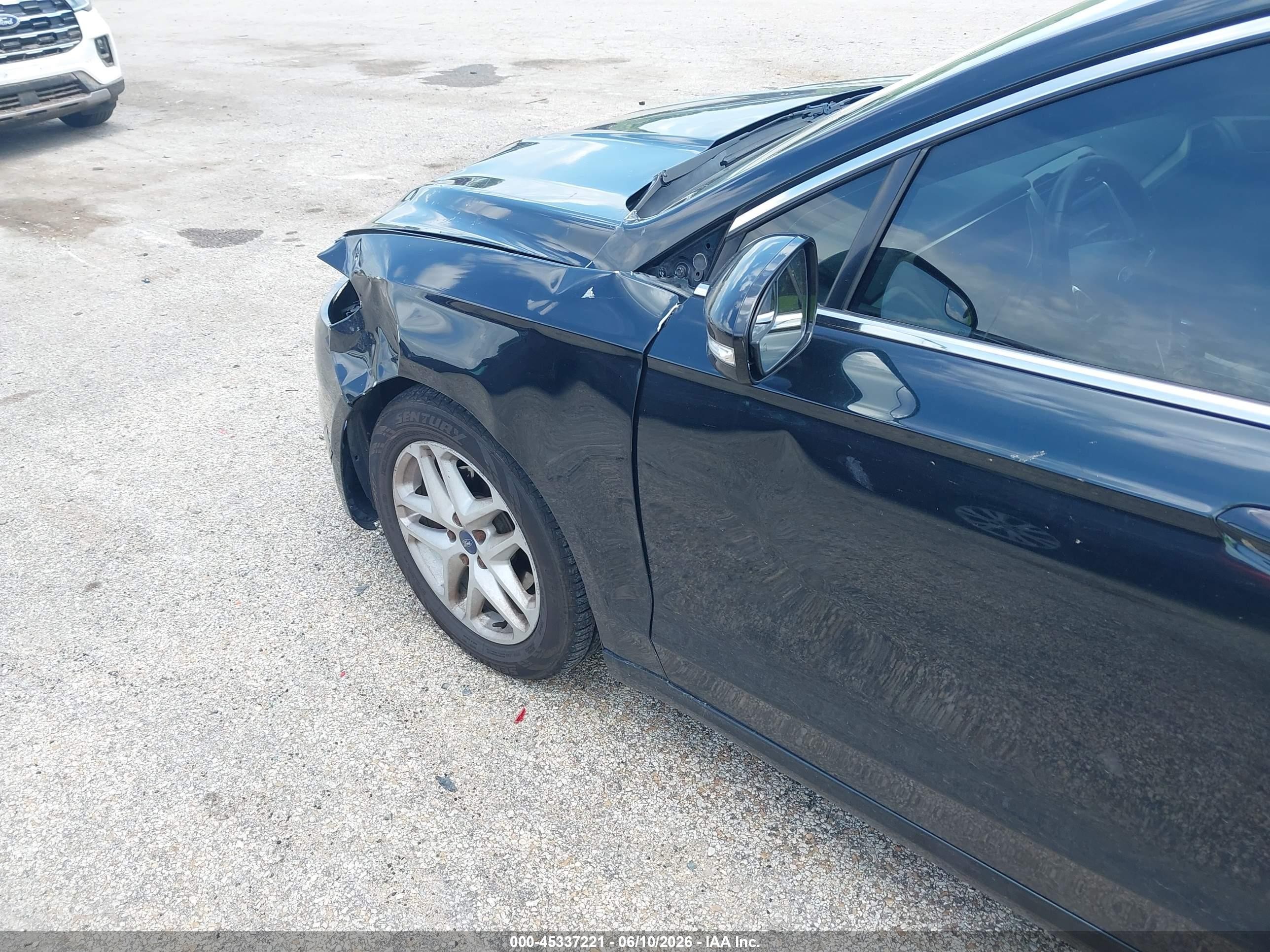 2014 Ford Fusion Se Black vin: 3FA6P0HDXER211331