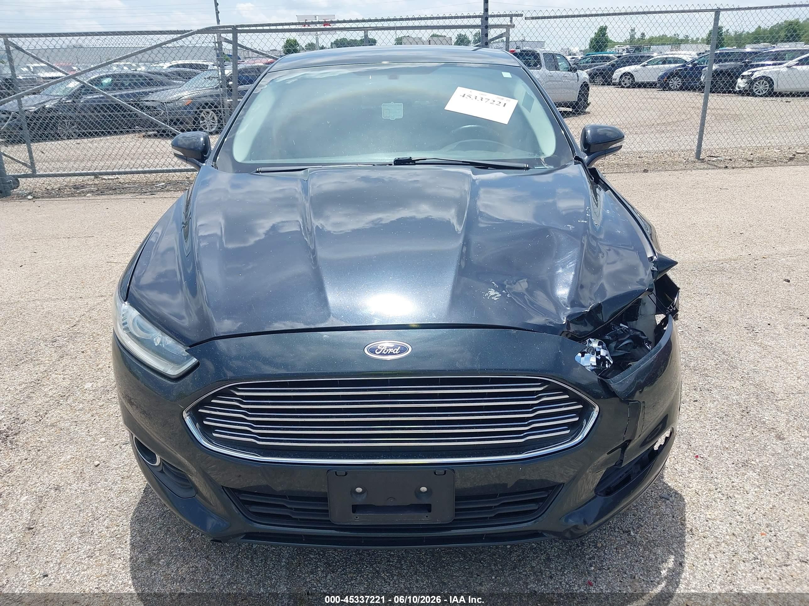 2014 Ford Fusion Se Black vin: 3FA6P0HDXER211331