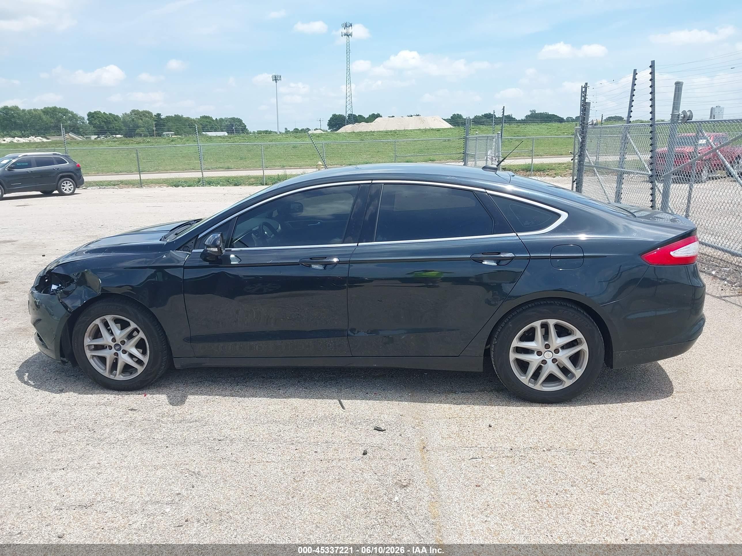 2014 Ford Fusion Se Black vin: 3FA6P0HDXER211331