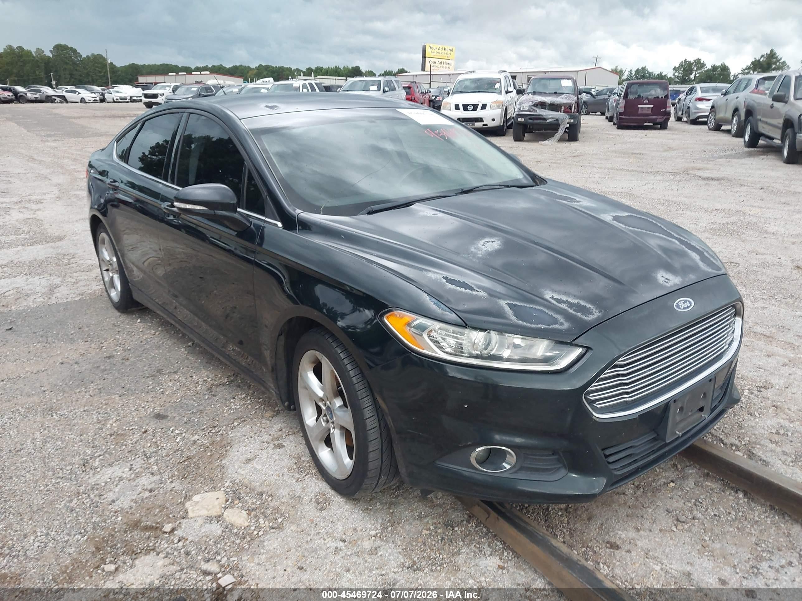 2014 Ford Fusion Se Black vin: 3FA6P0HDXER211796