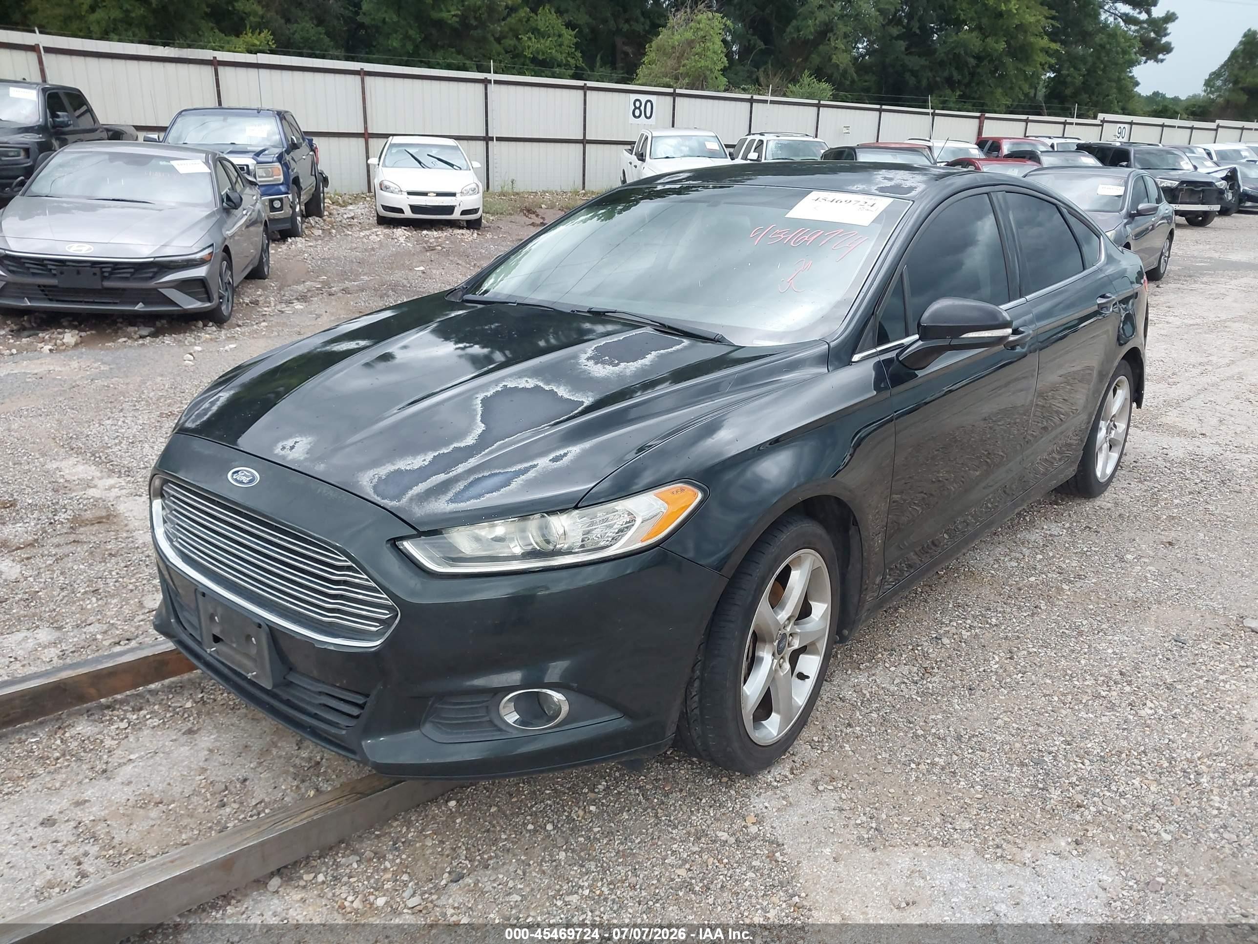 2014 Ford Fusion Se Black vin: 3FA6P0HDXER211796