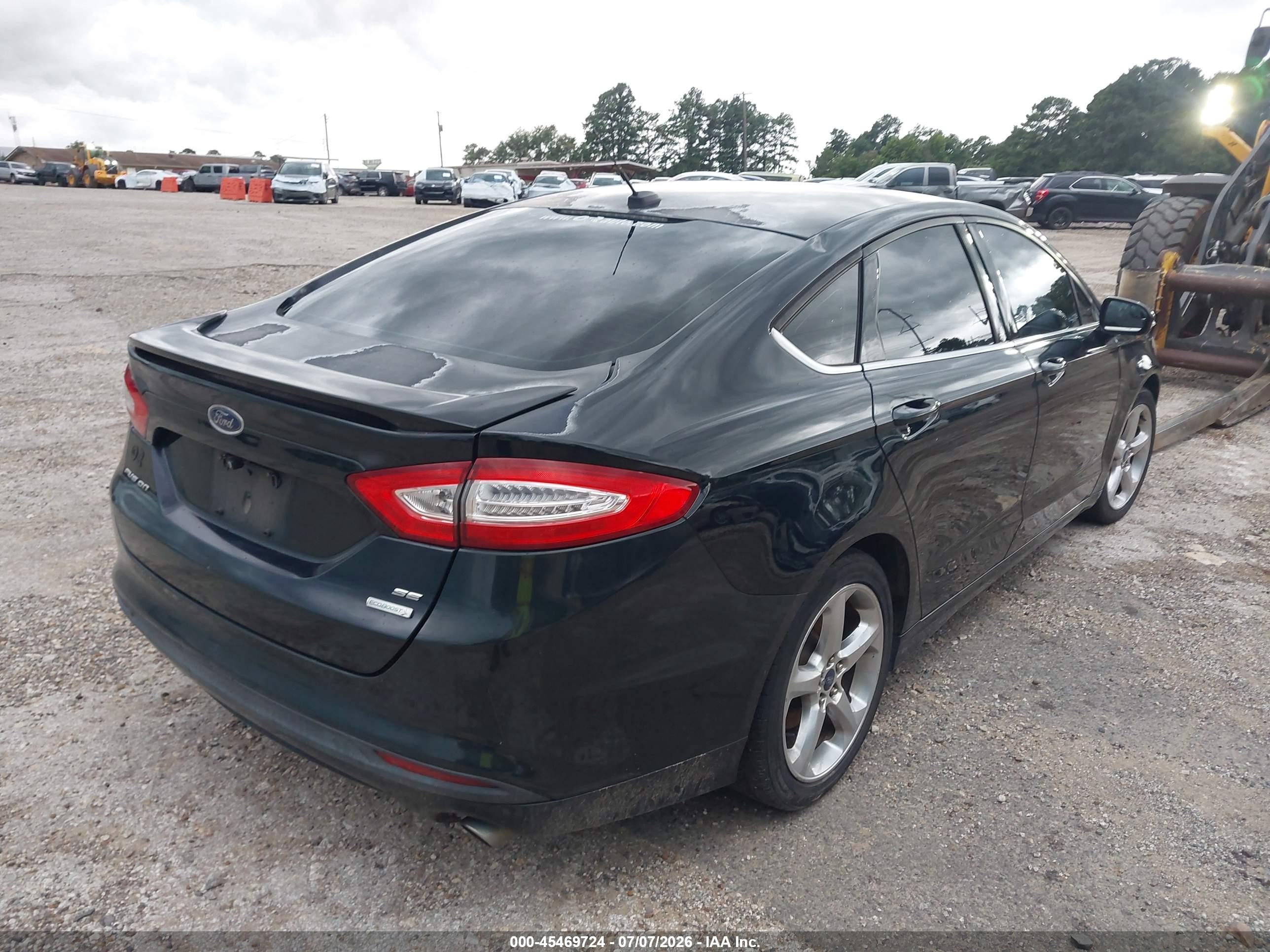 2014 Ford Fusion Se Black vin: 3FA6P0HDXER211796