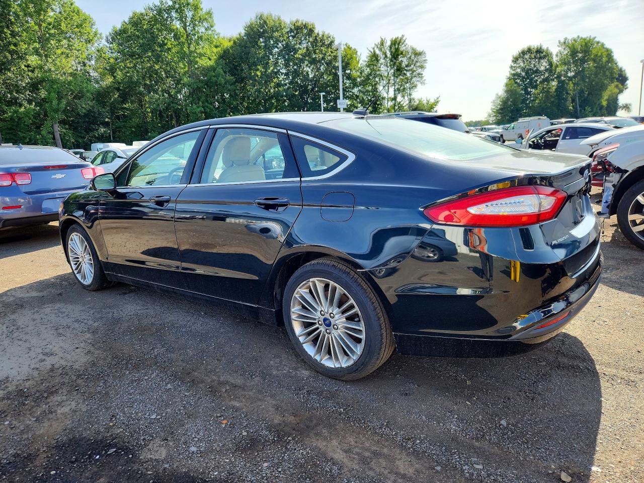 2014 Ford Fusion Se Black vin: 3FA6P0HDXER246094
