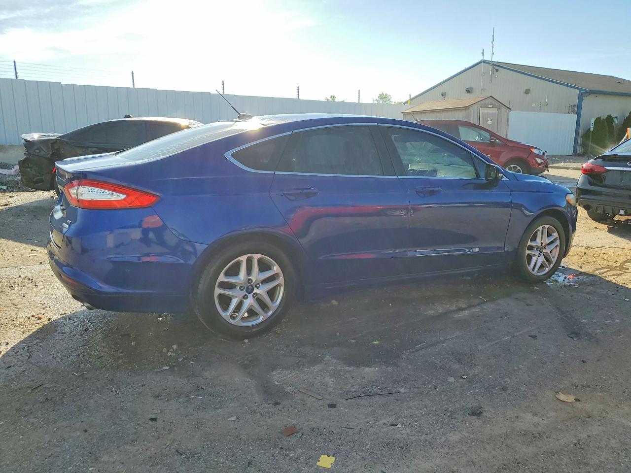 2014 Ford Fusion Se Blue vin: 3FA6P0HDXER275353