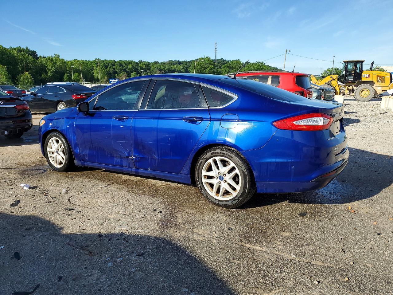2014 Ford Fusion Se Blue vin: 3FA6P0HDXER275353