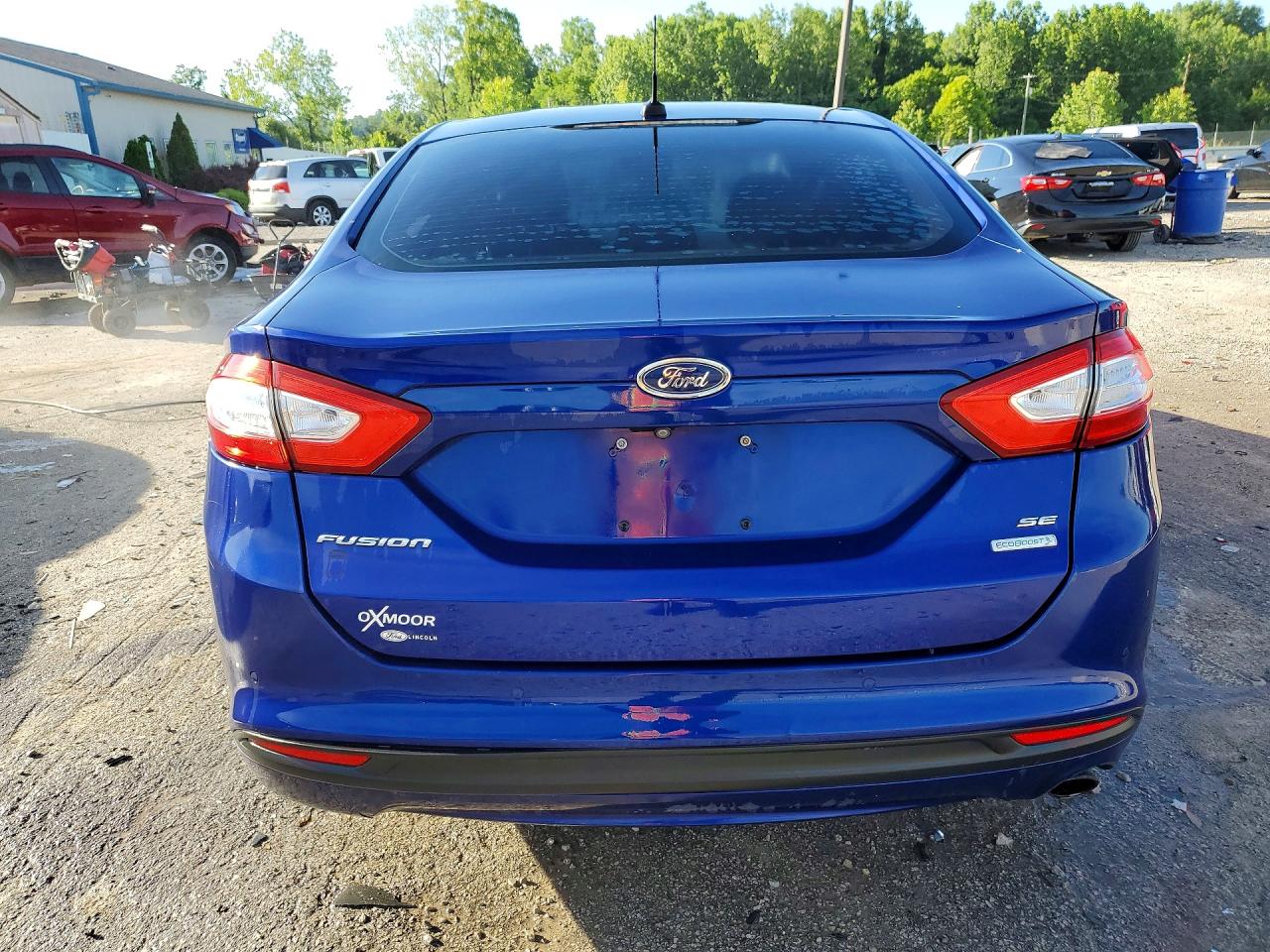 2014 Ford Fusion Se Blue vin: 3FA6P0HDXER275353
