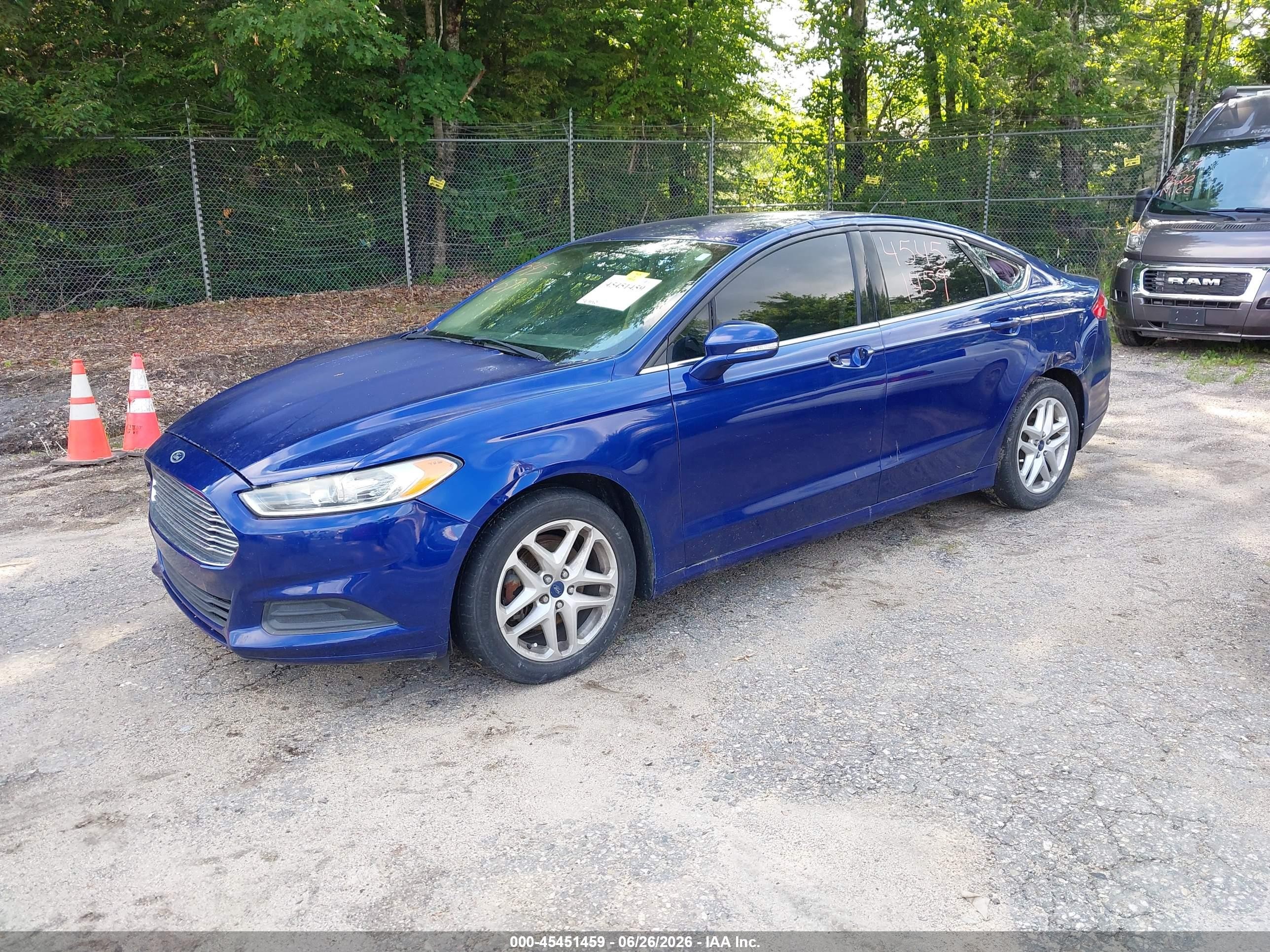 2014 Ford Fusion Se Blue vin: 3FA6P0HDXER284912